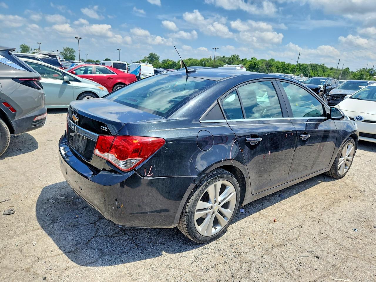2011 Chevrolet Cruze Ltz Black vin: 1G1PH5S90B7164626