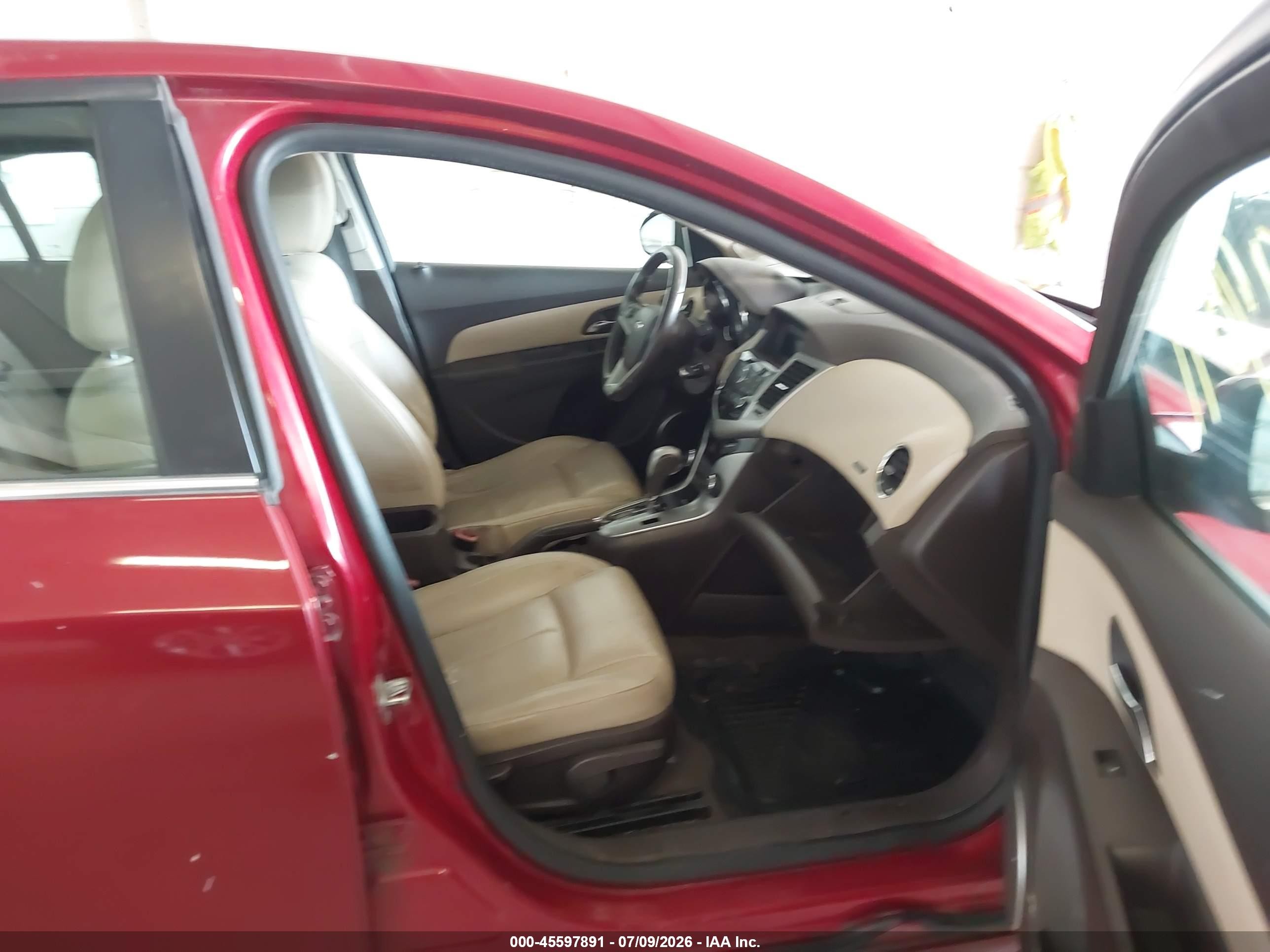 2011 Chevrolet Cruze Ltz Maroon vin: 1G1PH5S91B7160021