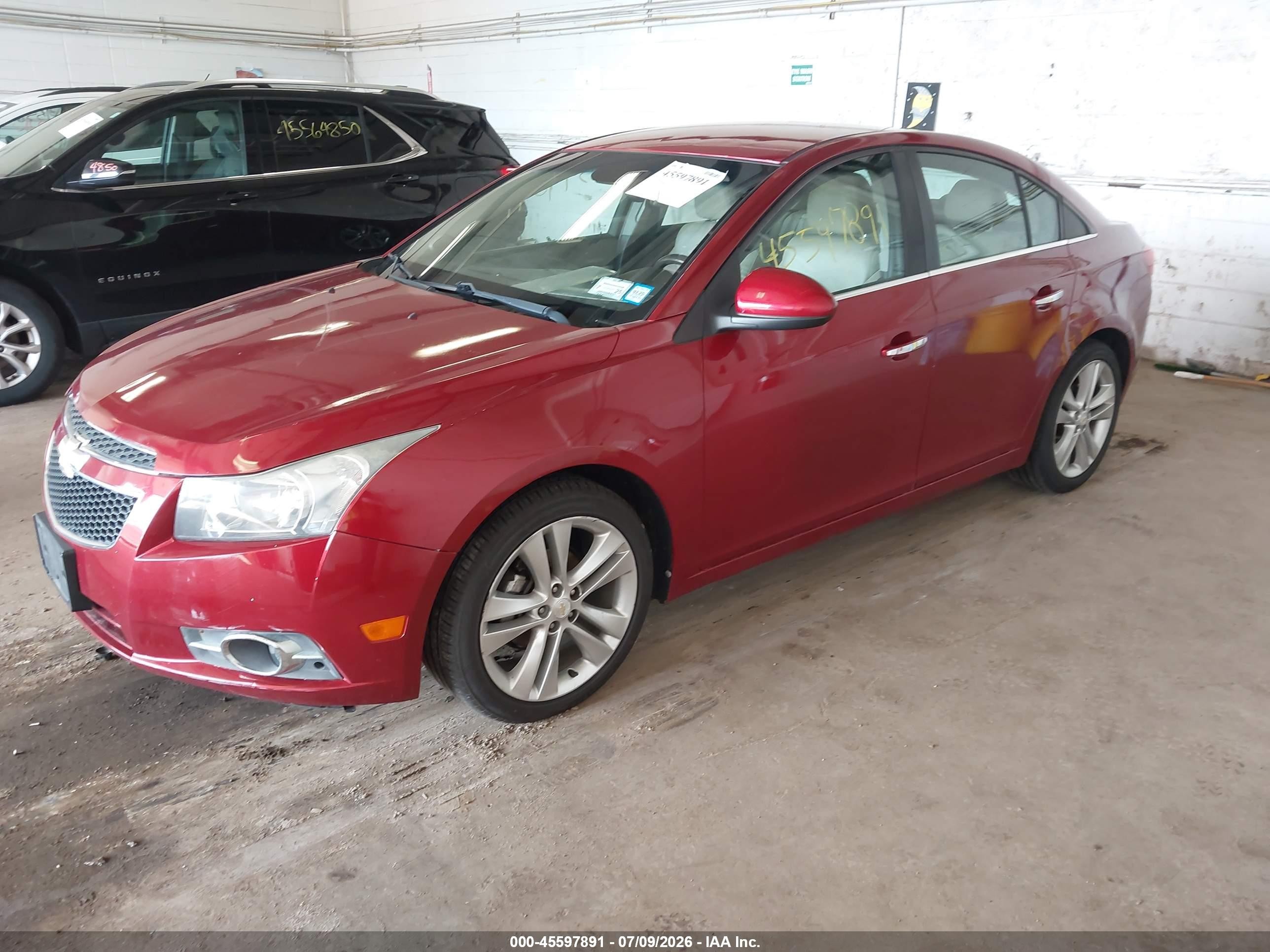 2011 Chevrolet Cruze Ltz Maroon vin: 1G1PH5S91B7160021