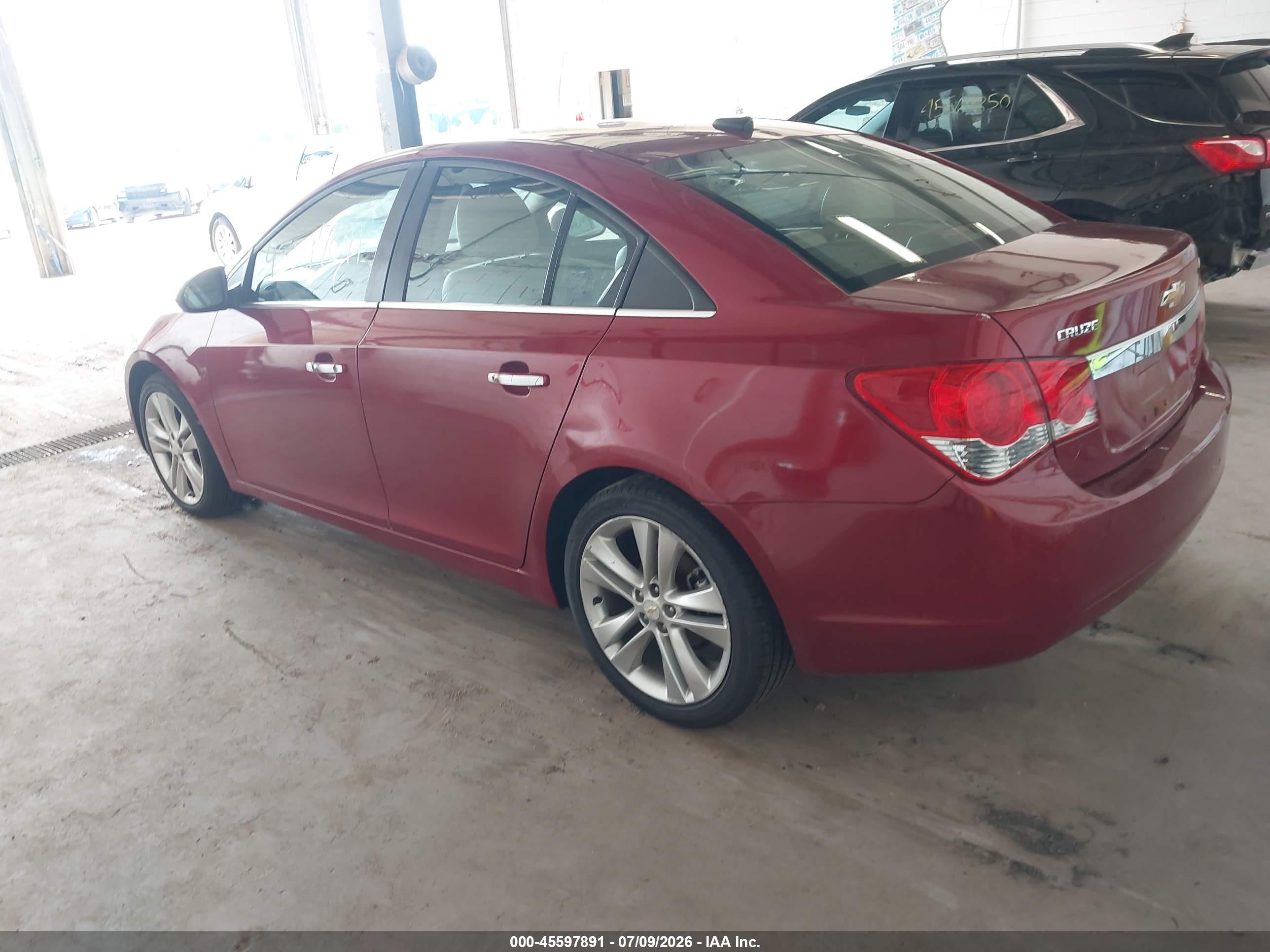 2011 Chevrolet Cruze Ltz Maroon vin: 1G1PH5S91B7160021