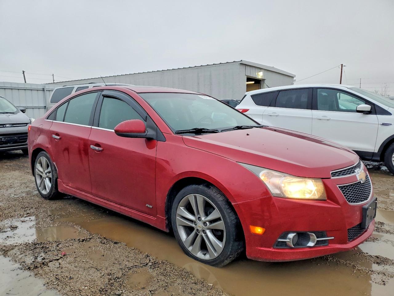 2011 Chevrolet Cruze Ltz Red vin: 1G1PH5S92B7157872