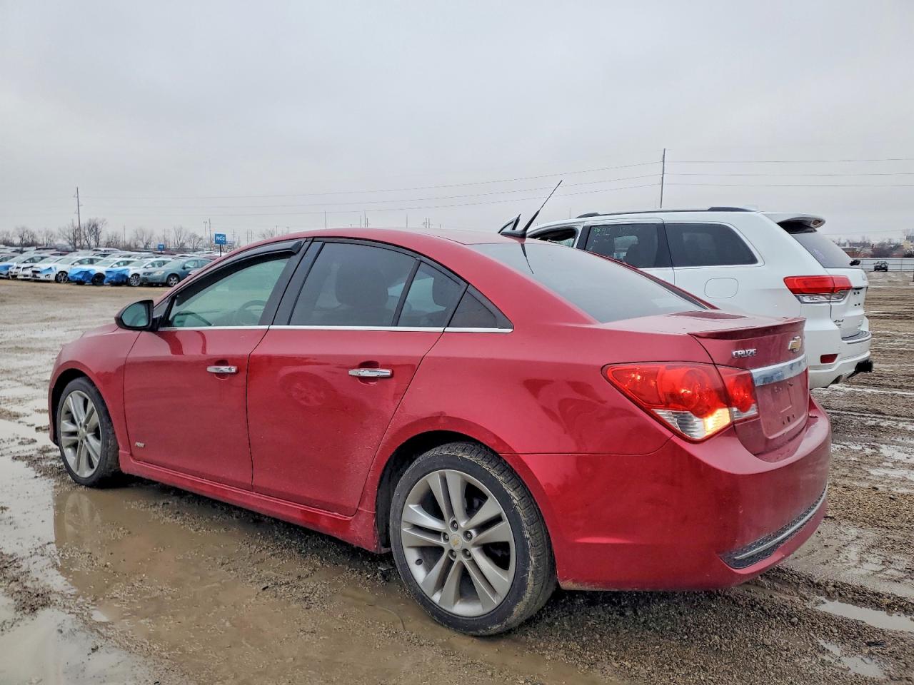 2011 Chevrolet Cruze Ltz Red vin: 1G1PH5S92B7157872