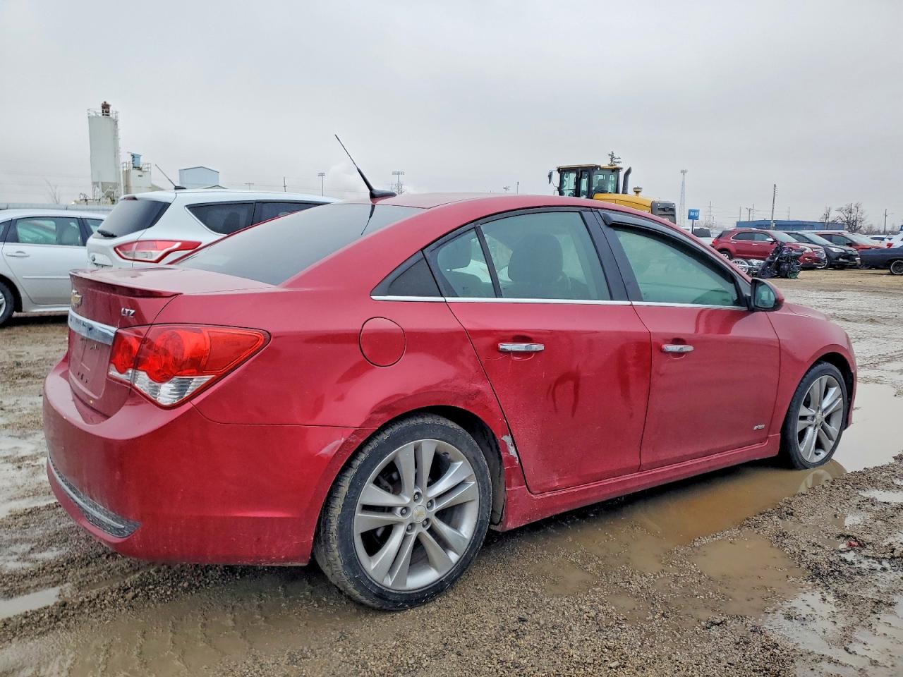 2011 Chevrolet Cruze Ltz Red vin: 1G1PH5S92B7157872