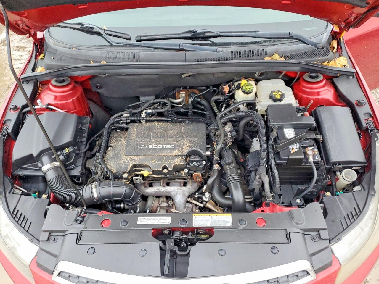 2011 Chevrolet Cruze Ltz Red vin: 1G1PH5S92B7157872