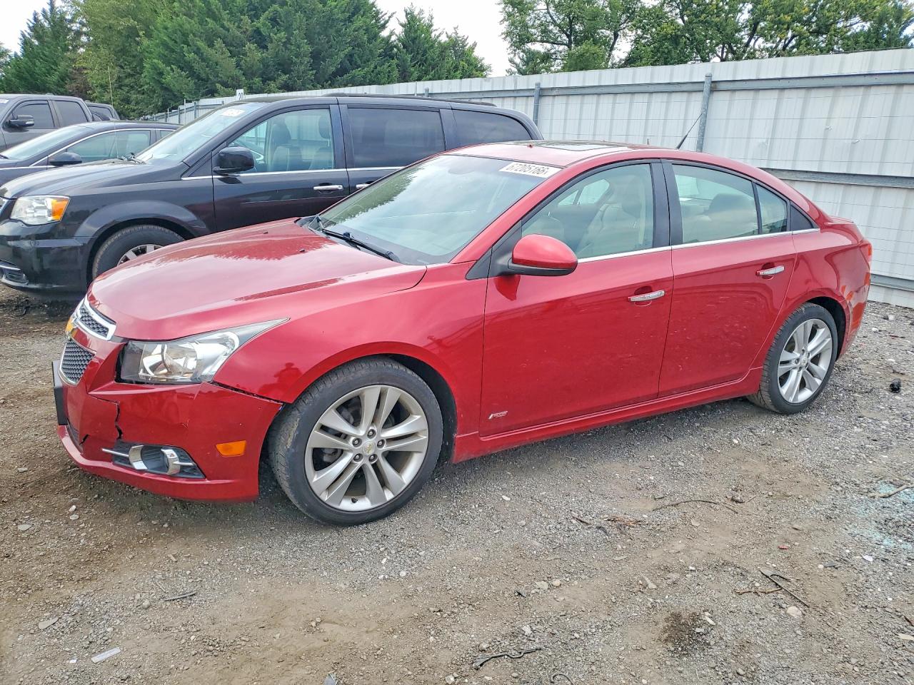 2011 Chevrolet Cruze Ltz Red vin: 1G1PH5S92B7188118