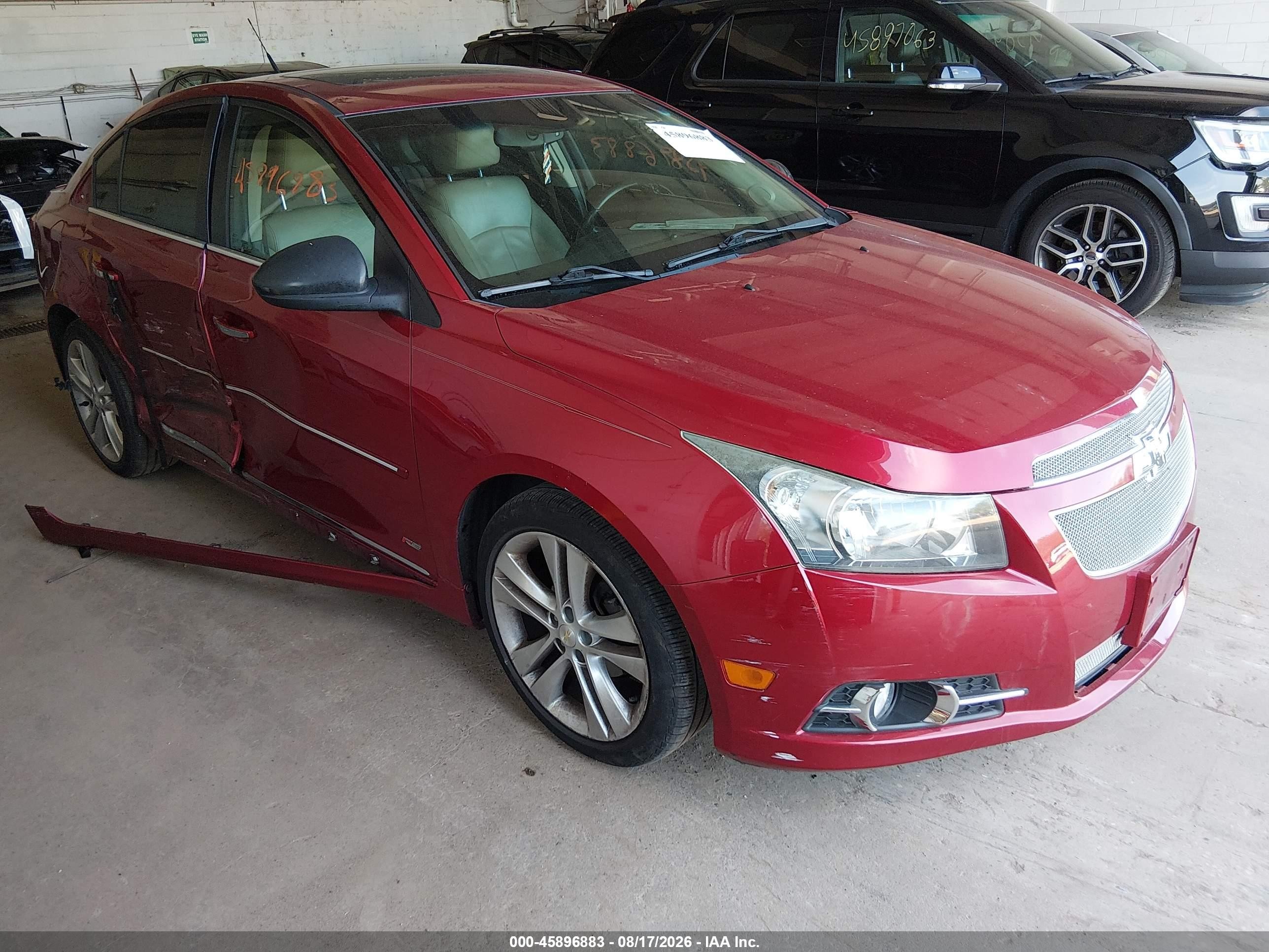 2011 Chevrolet Cruze Ltz Red vin: 1G1PH5S92B7203720