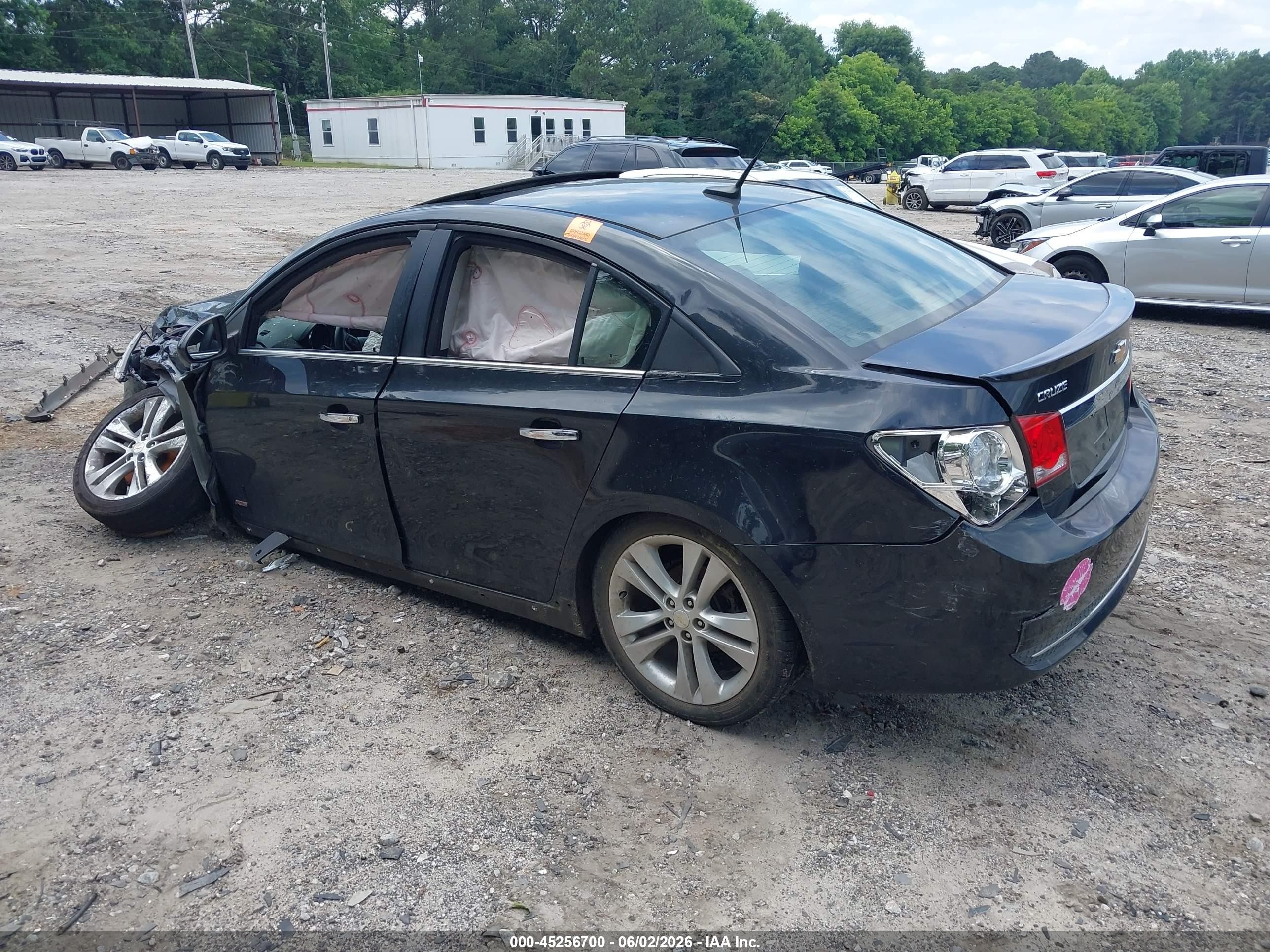 2011 Chevrolet Cruze Ltz Black vin: 1G1PH5S92B7210571