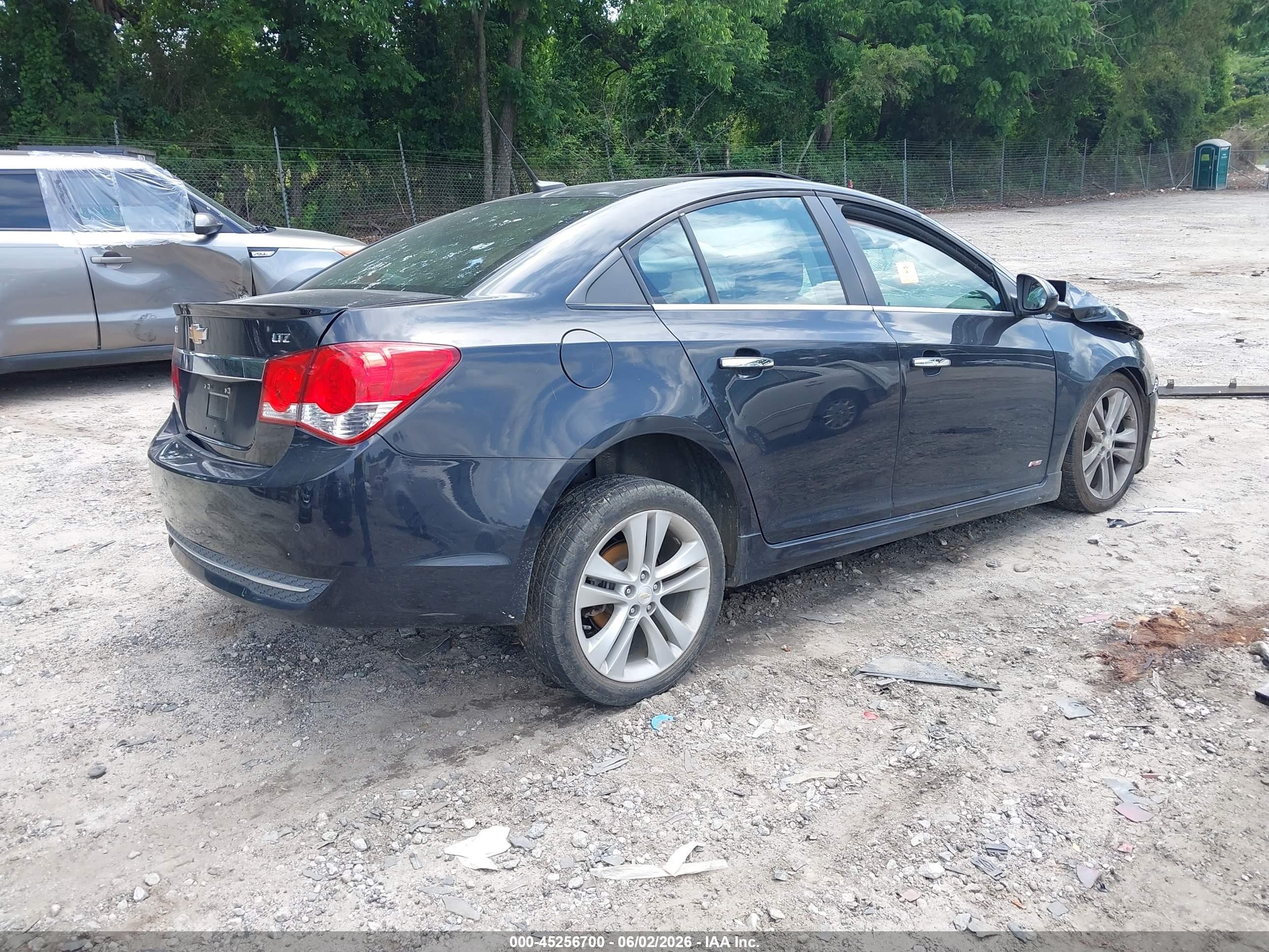2011 Chevrolet Cruze Ltz Black vin: 1G1PH5S92B7210571