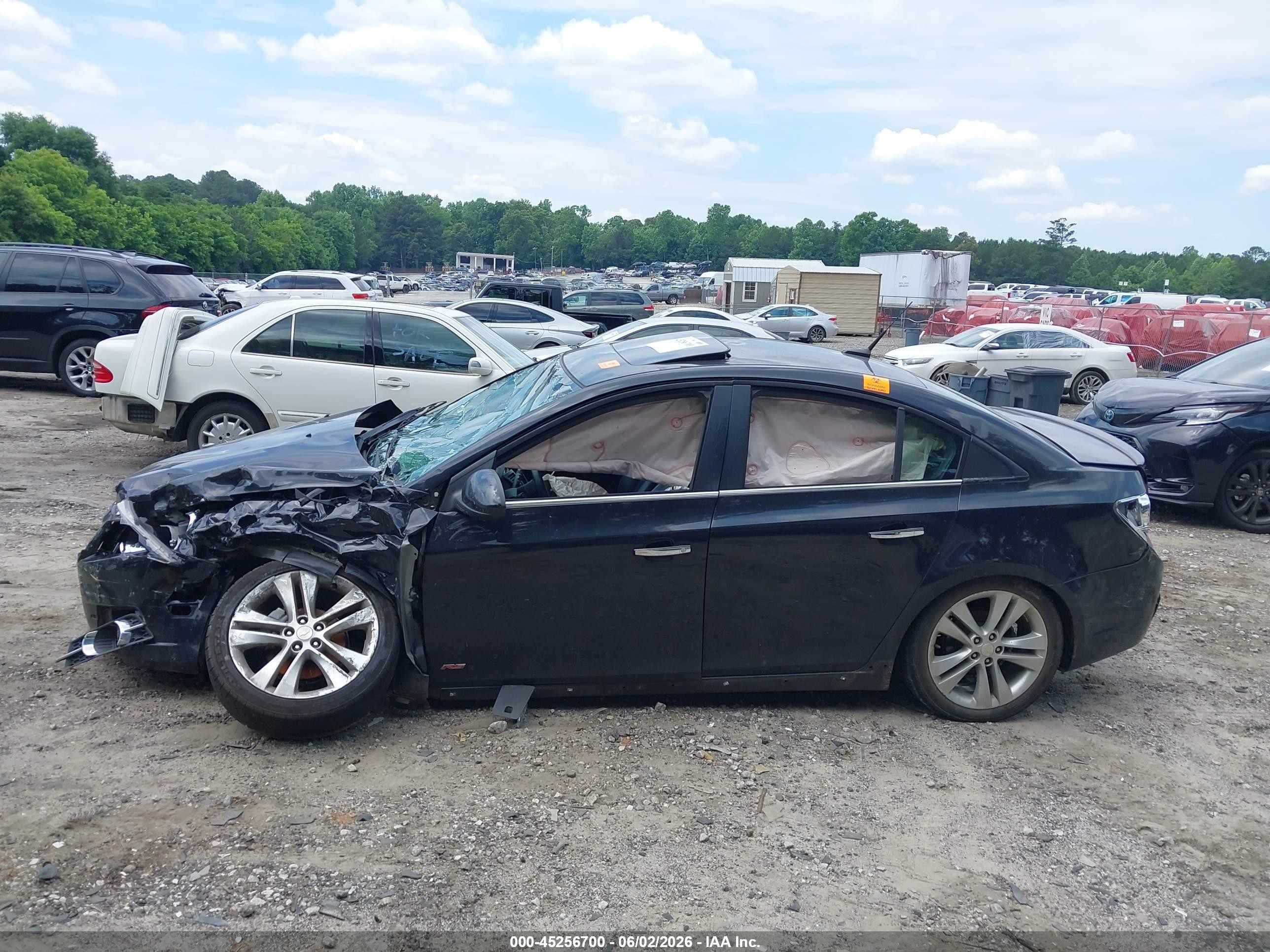 2011 Chevrolet Cruze Ltz Black vin: 1G1PH5S92B7210571