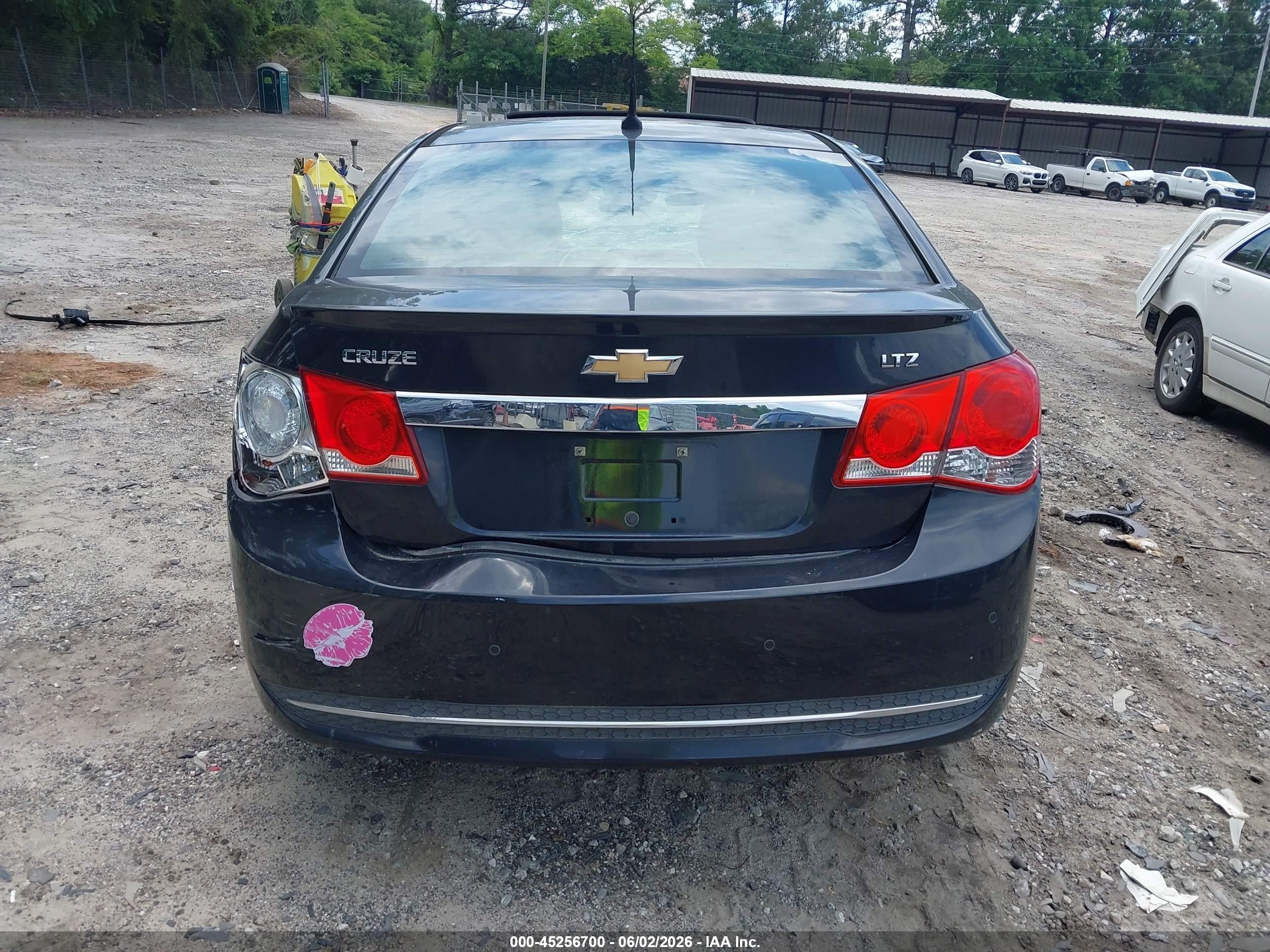 2011 Chevrolet Cruze Ltz Black vin: 1G1PH5S92B7210571