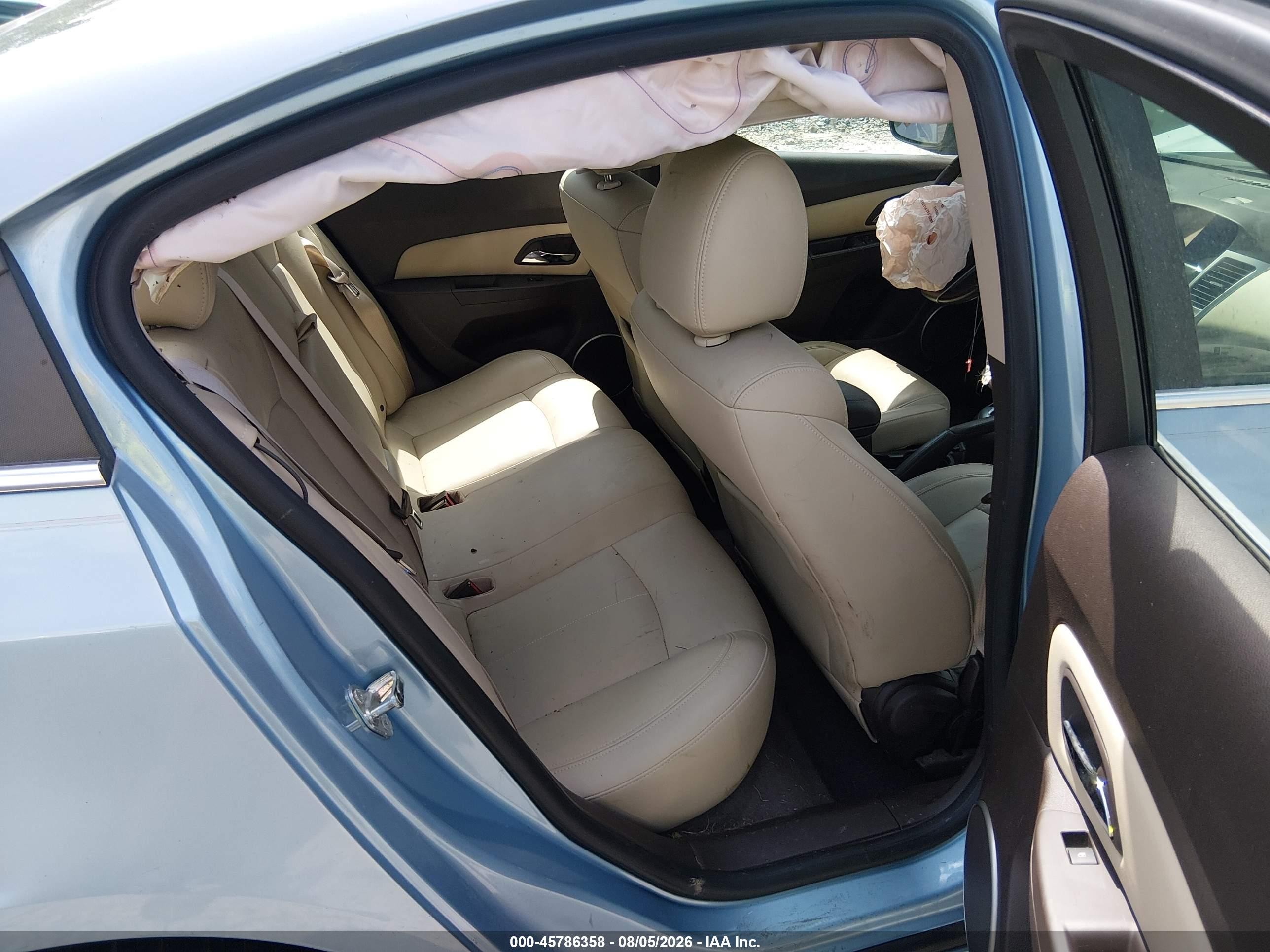 2011 Chevrolet Cruze Ltz Light Blue vin: 1G1PH5S92B7243165
