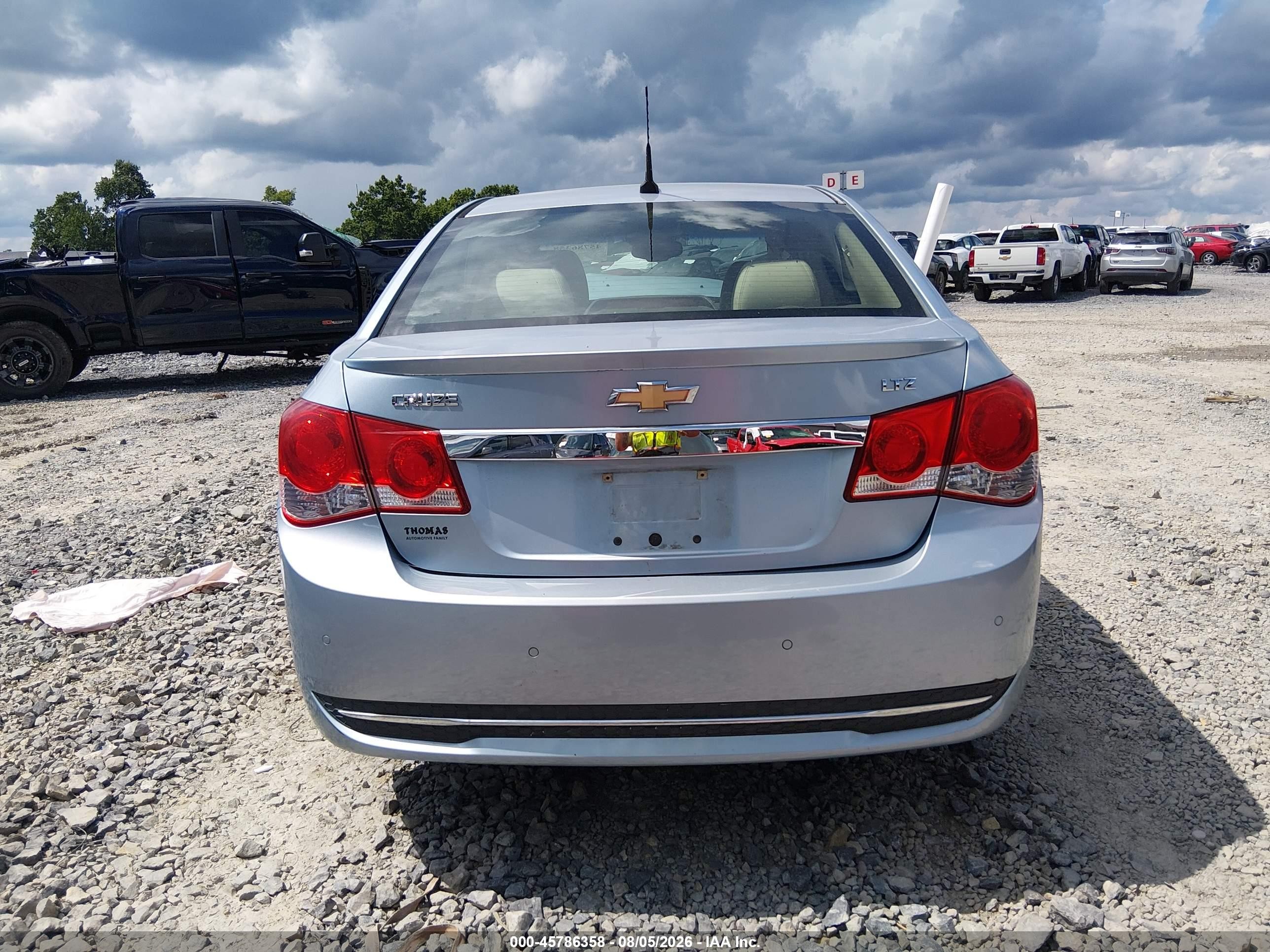 2011 Chevrolet Cruze Ltz Light Blue vin: 1G1PH5S92B7243165