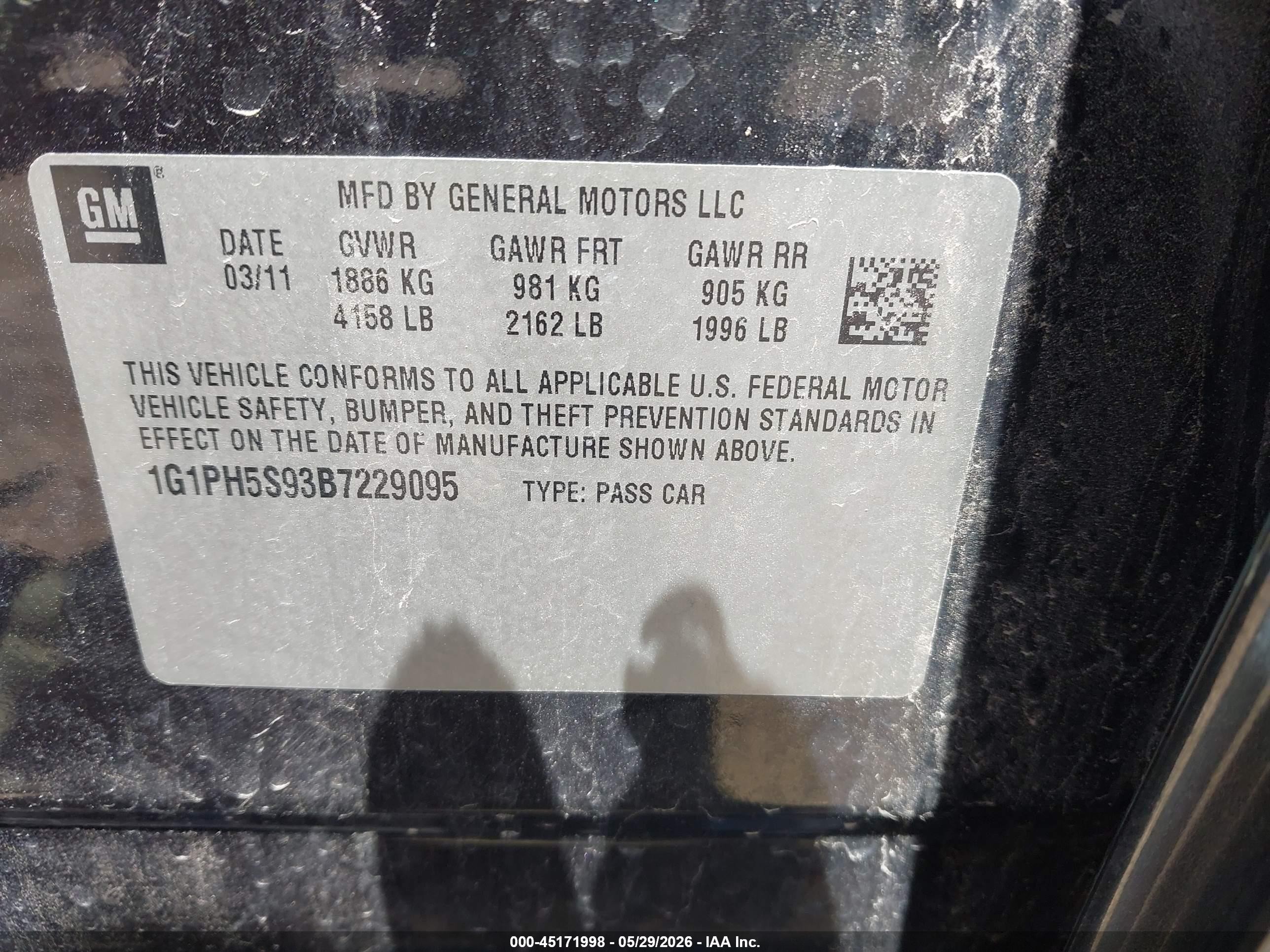 2011 Chevrolet Cruze Ltz Черный vin: 1G1PH5S93B7229095