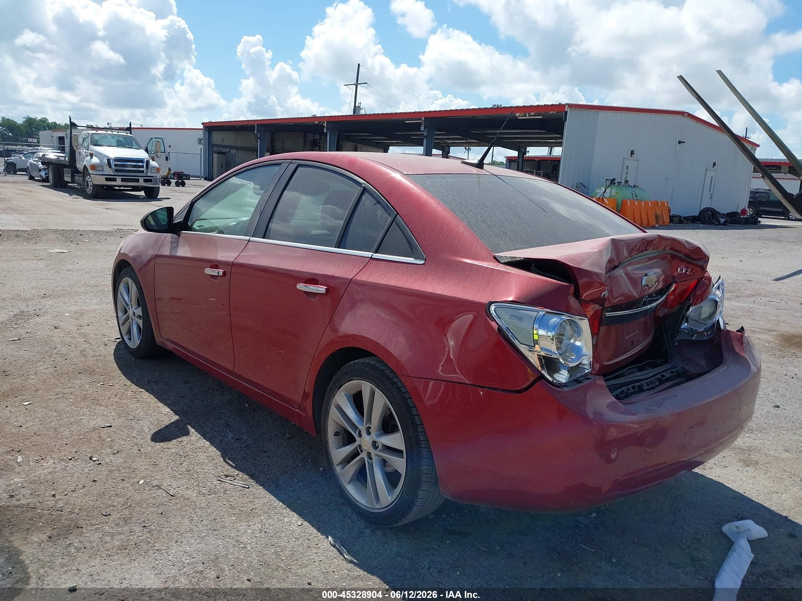 2011 Chevrolet Cruze Ltz Red vin: 1G1PH5S94B7138546