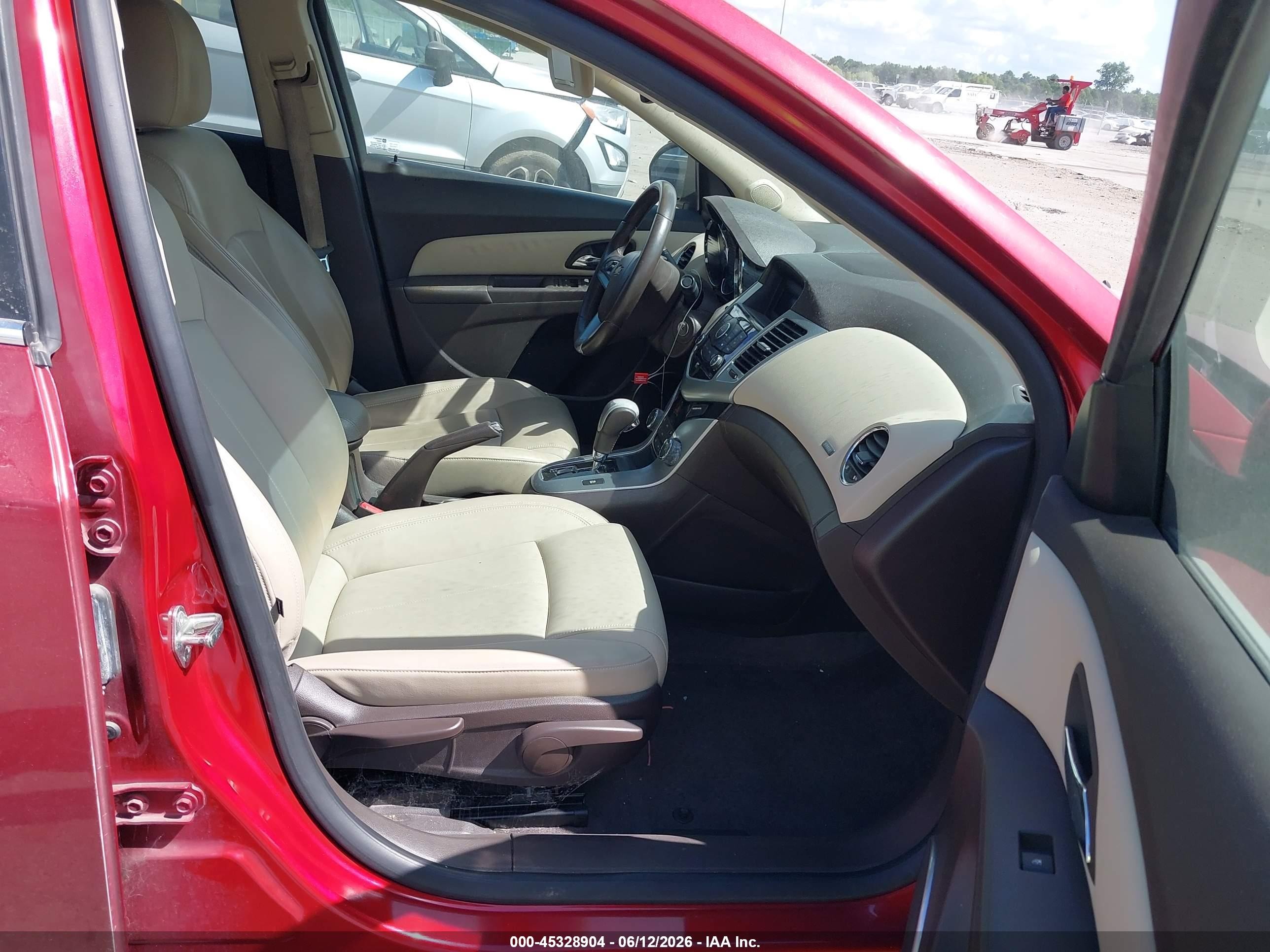 2011 Chevrolet Cruze Ltz Red vin: 1G1PH5S94B7138546
