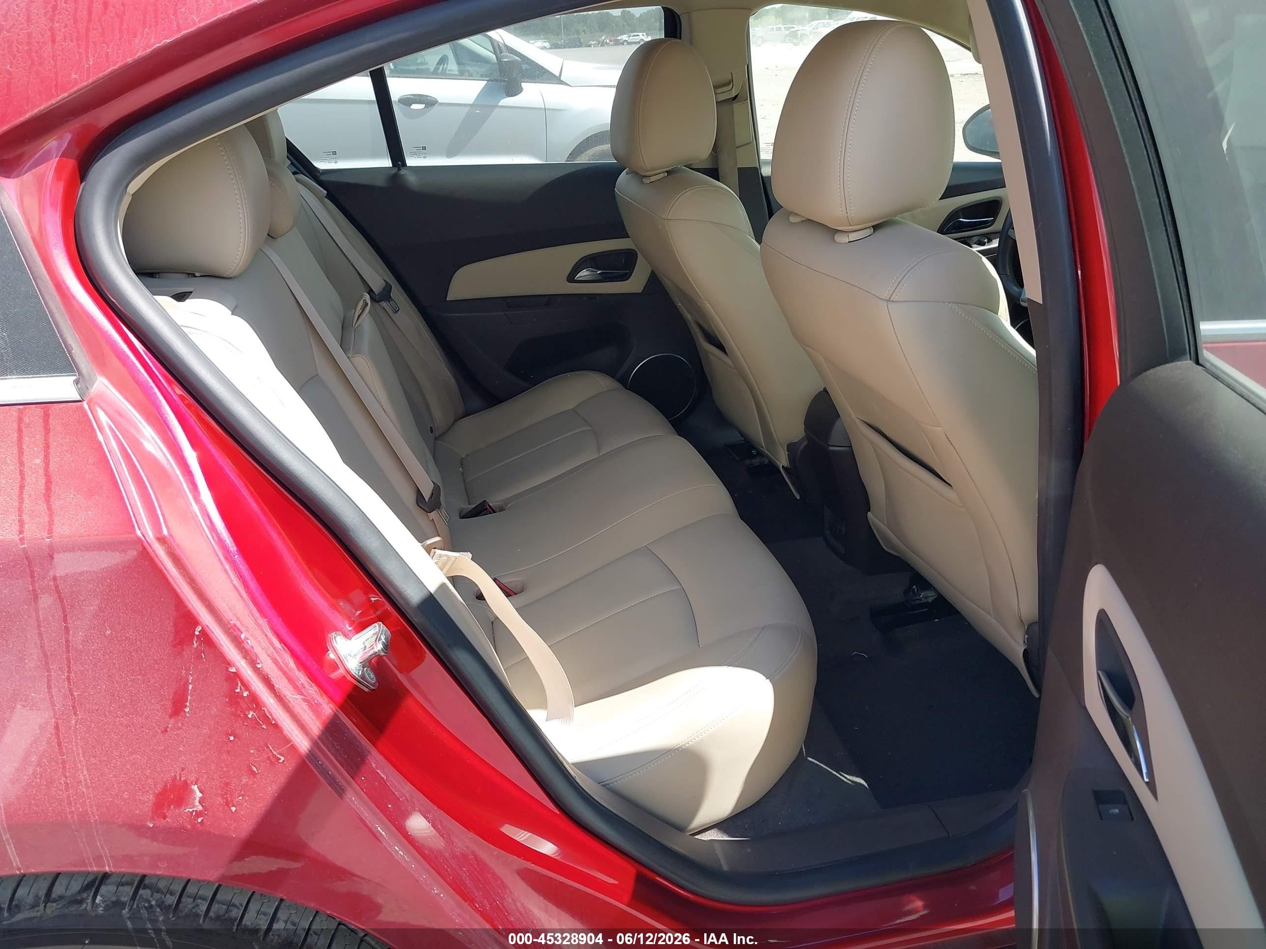 2011 Chevrolet Cruze Ltz Red vin: 1G1PH5S94B7138546