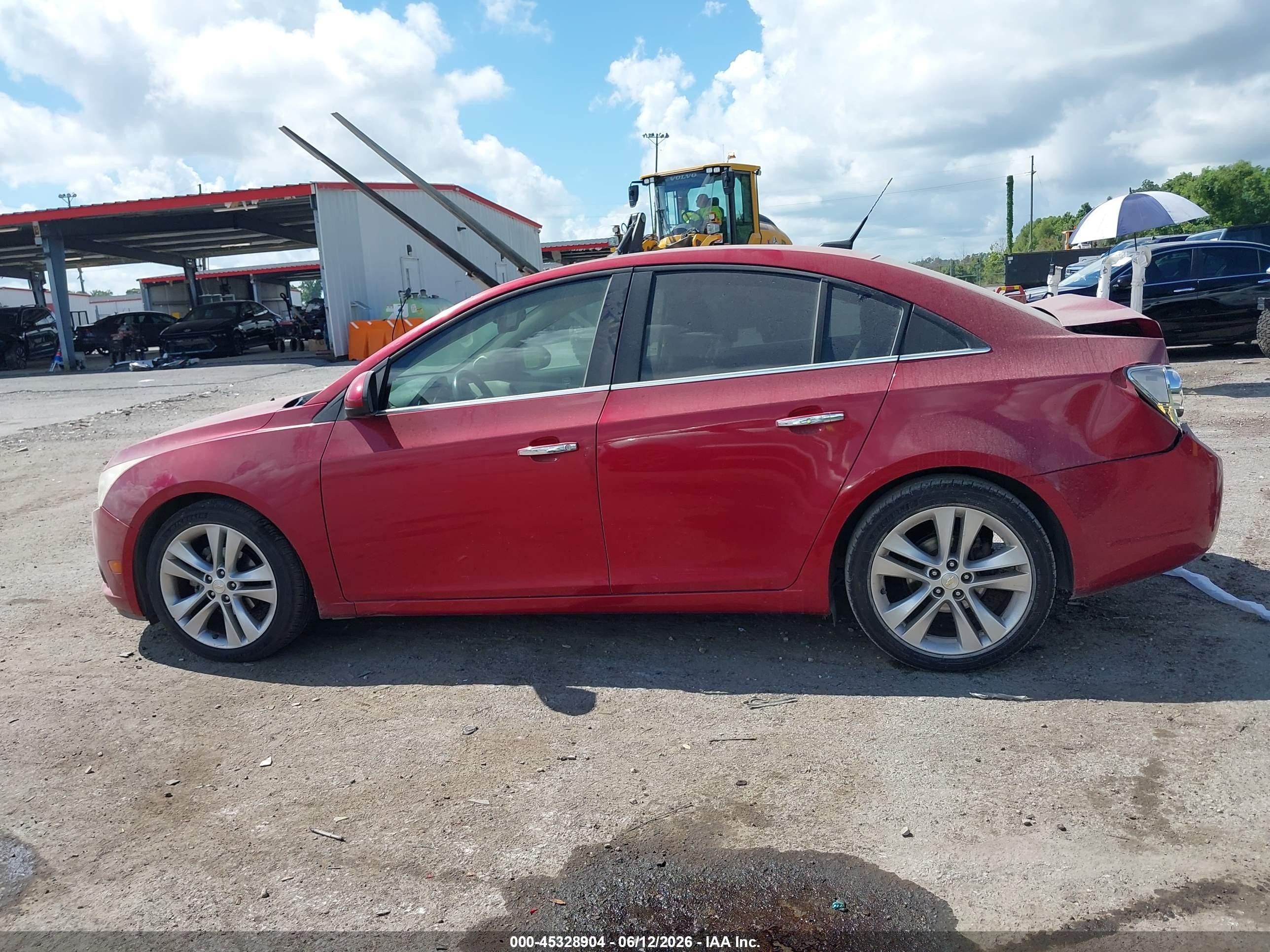 2011 Chevrolet Cruze Ltz Red vin: 1G1PH5S94B7138546