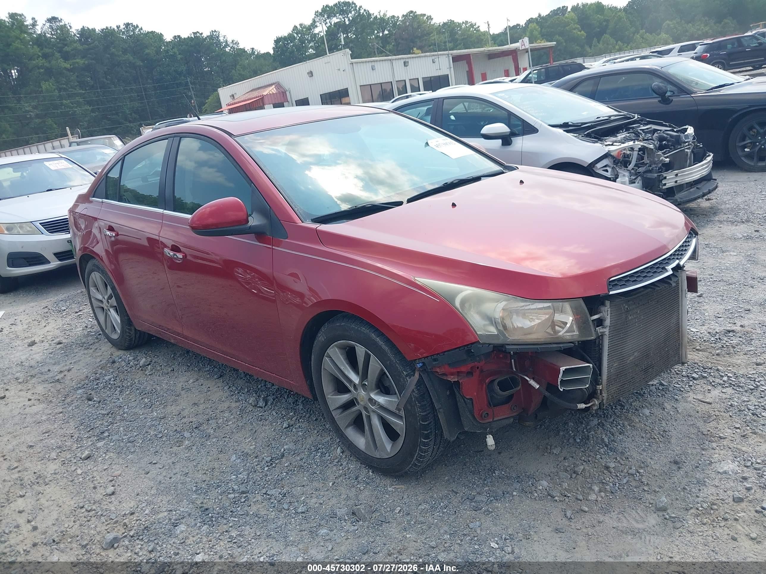 2011 Chevrolet Cruze Ltz Красный vin: 1G1PH5S94B7140877