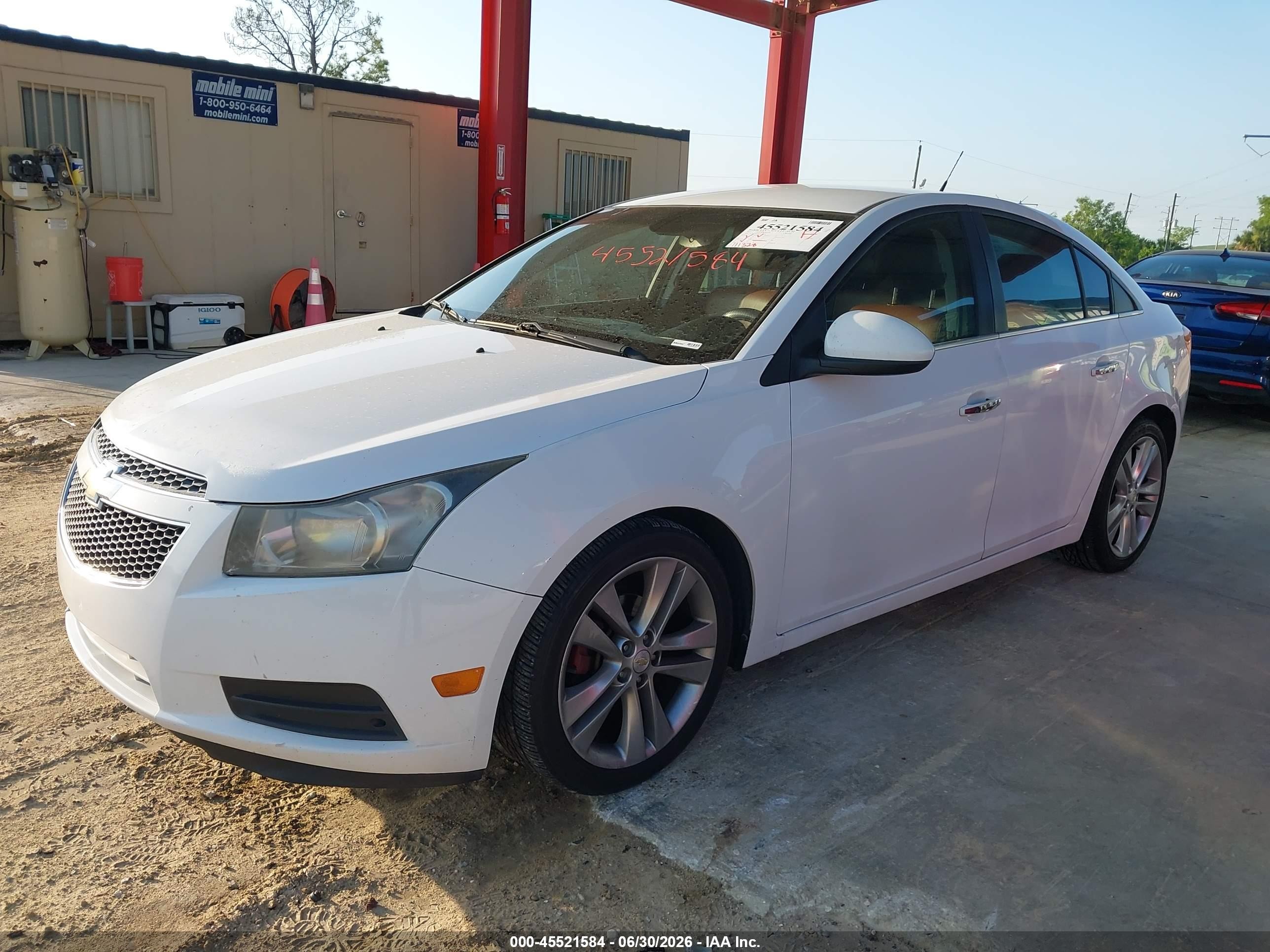 2011 Chevrolet Cruze Ltz White vin: 1G1PH5S94B7176018