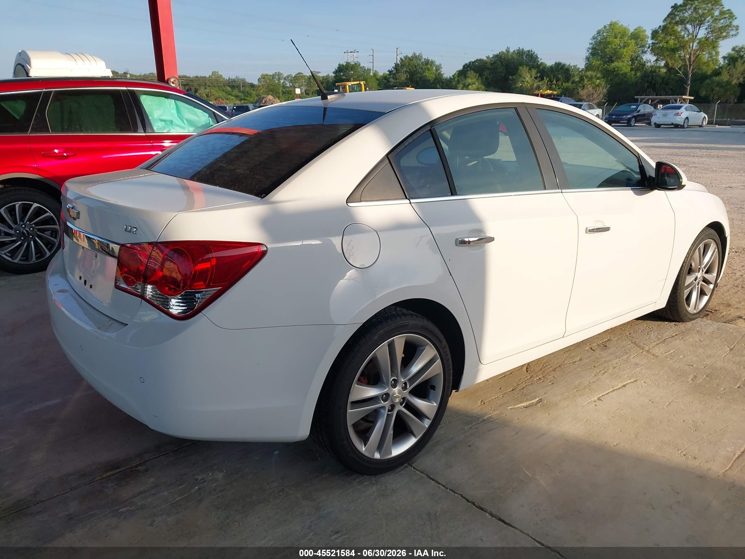 2011 Chevrolet Cruze Ltz White vin: 1G1PH5S94B7176018