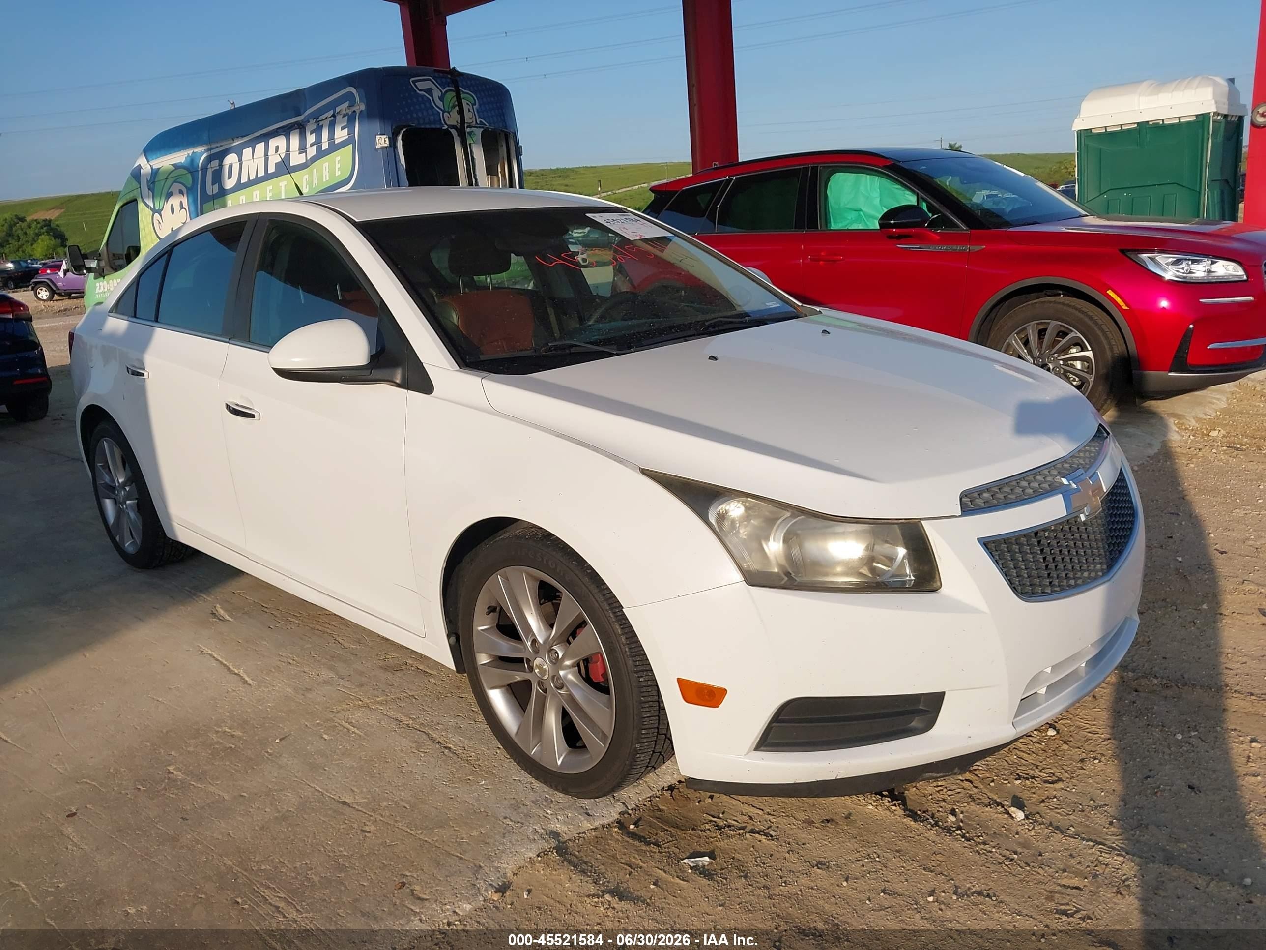 2011 Chevrolet Cruze Ltz White vin: 1G1PH5S94B7176018