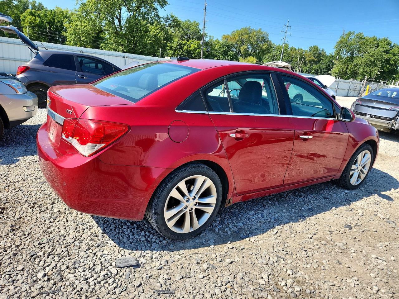 2011 Chevrolet Cruze Ltz Red vin: 1G1PH5S94B7247024