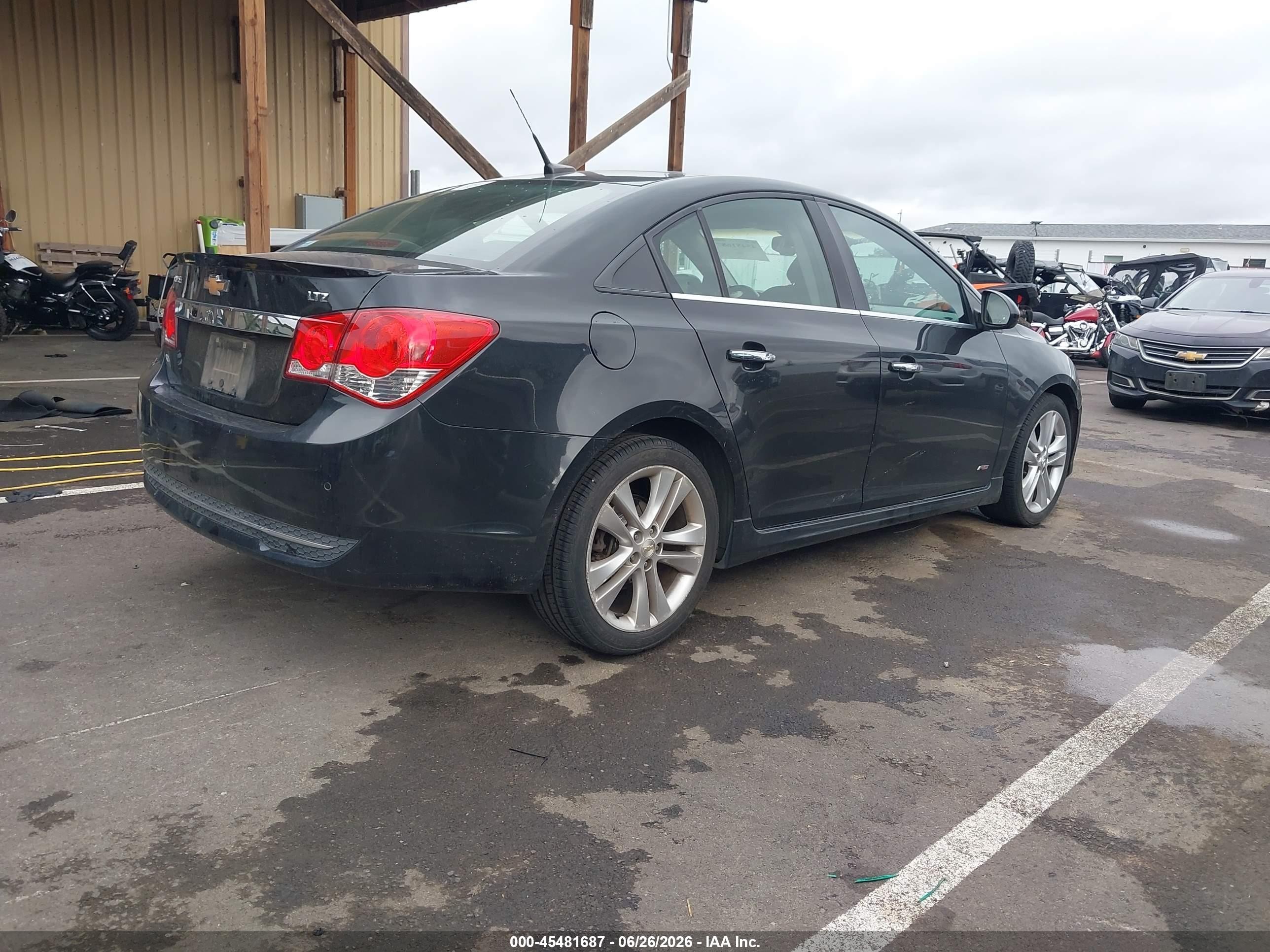 2011 Chevrolet Cruze Ltz Black vin: 1G1PH5S94B7271260