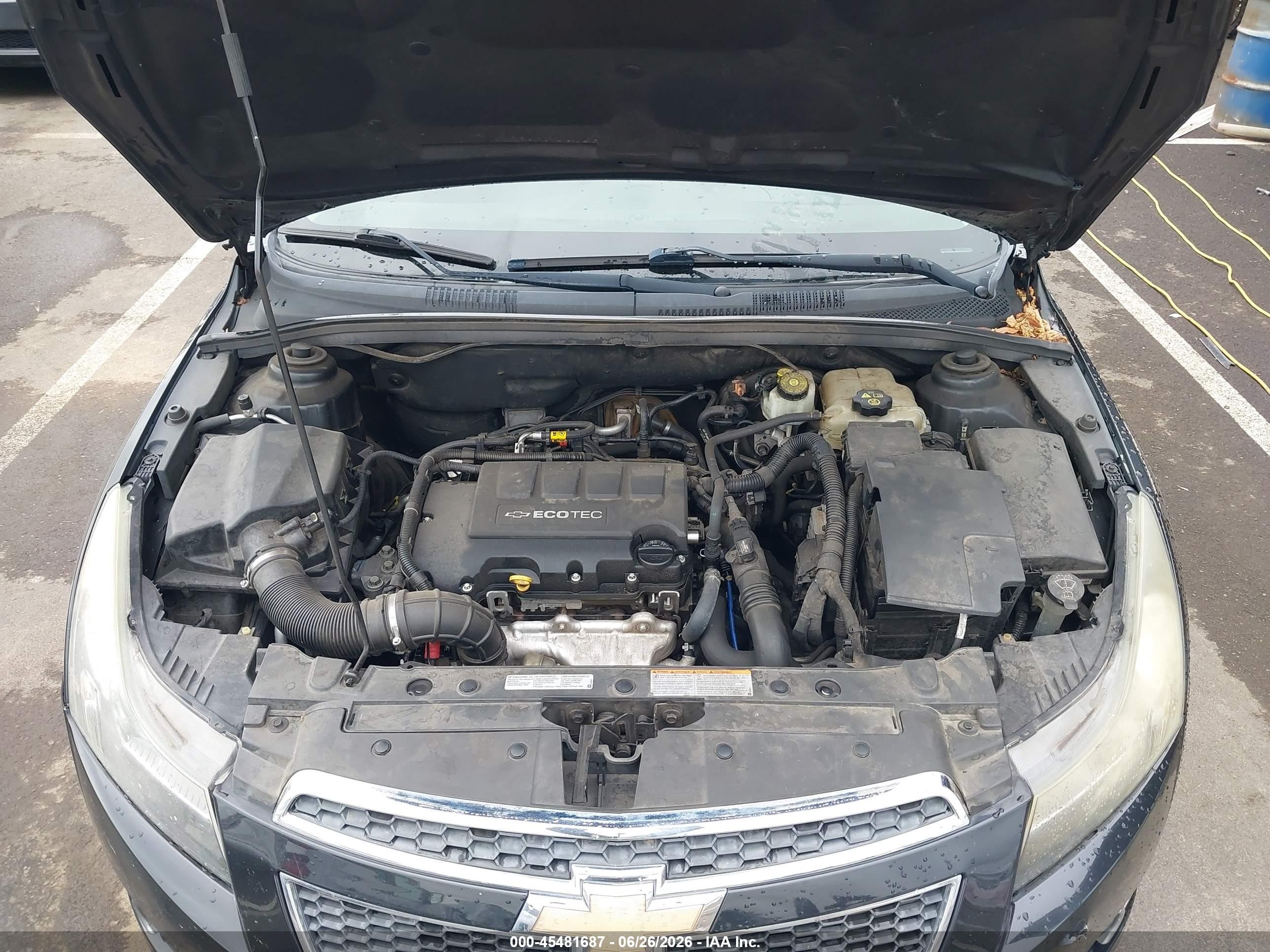 2011 Chevrolet Cruze Ltz Black vin: 1G1PH5S94B7271260