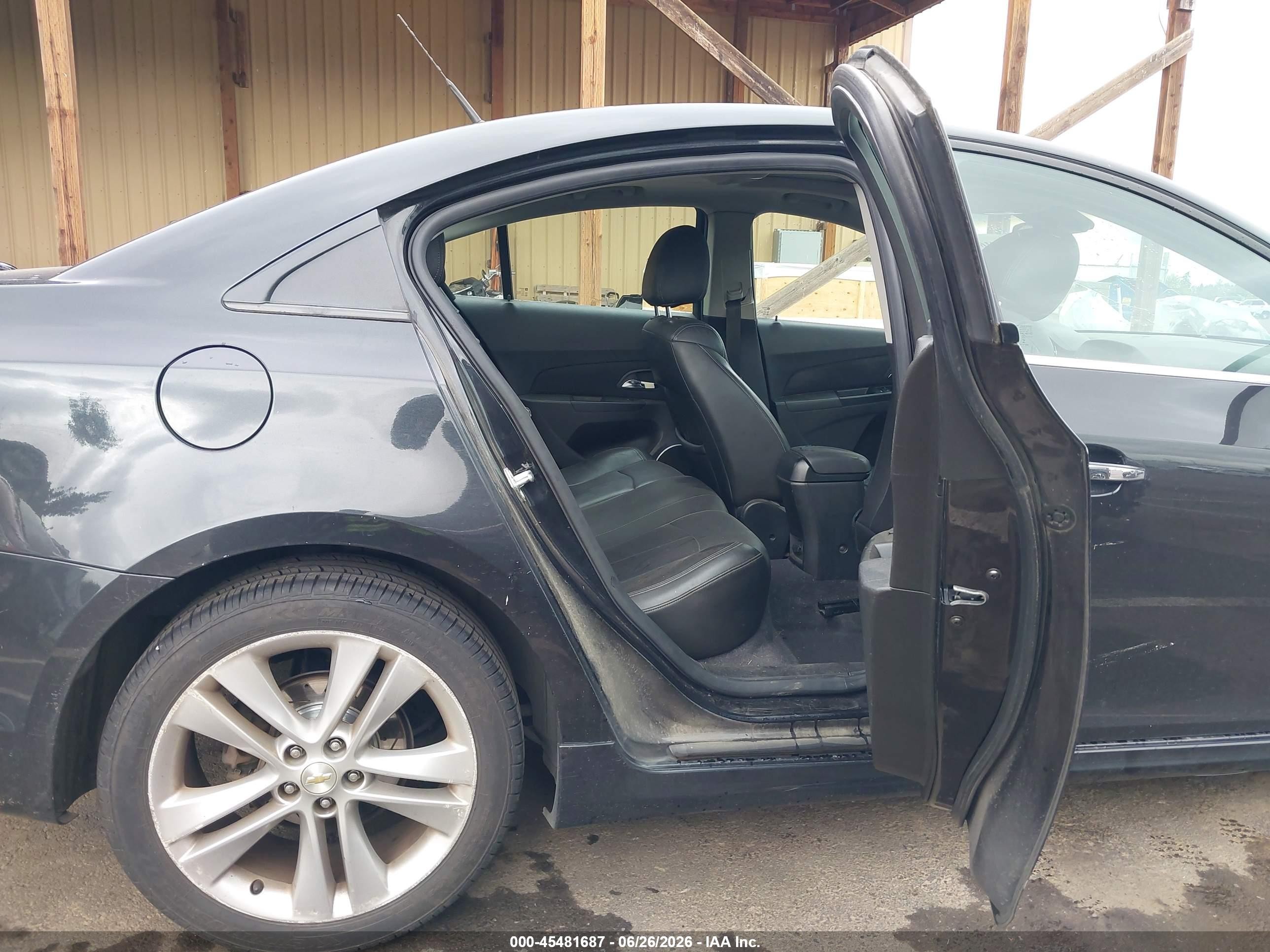 2011 Chevrolet Cruze Ltz Black vin: 1G1PH5S94B7271260