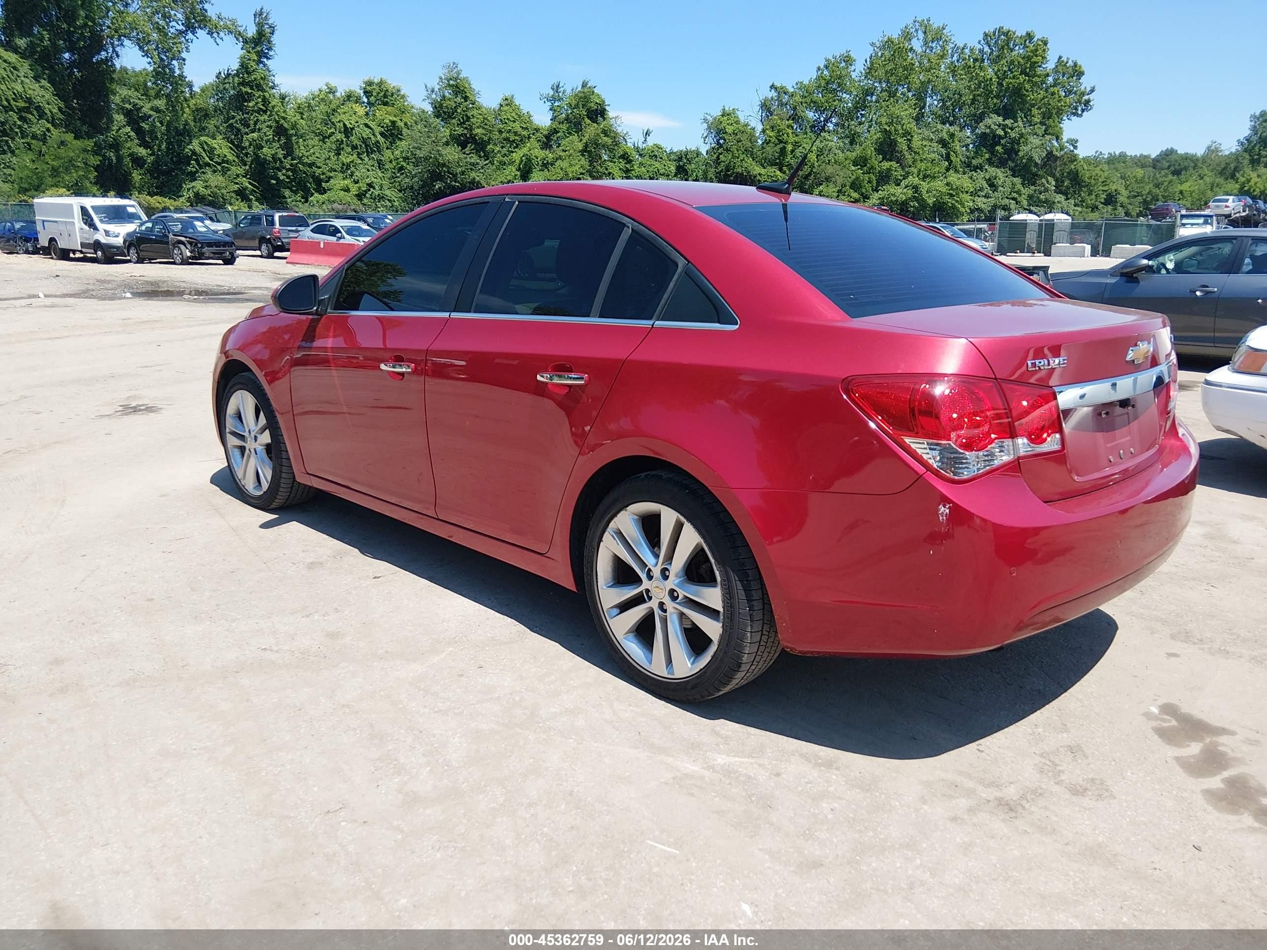 2011 Chevrolet Cruze Ltz Красный vin: 1G1PH5S95B7182040