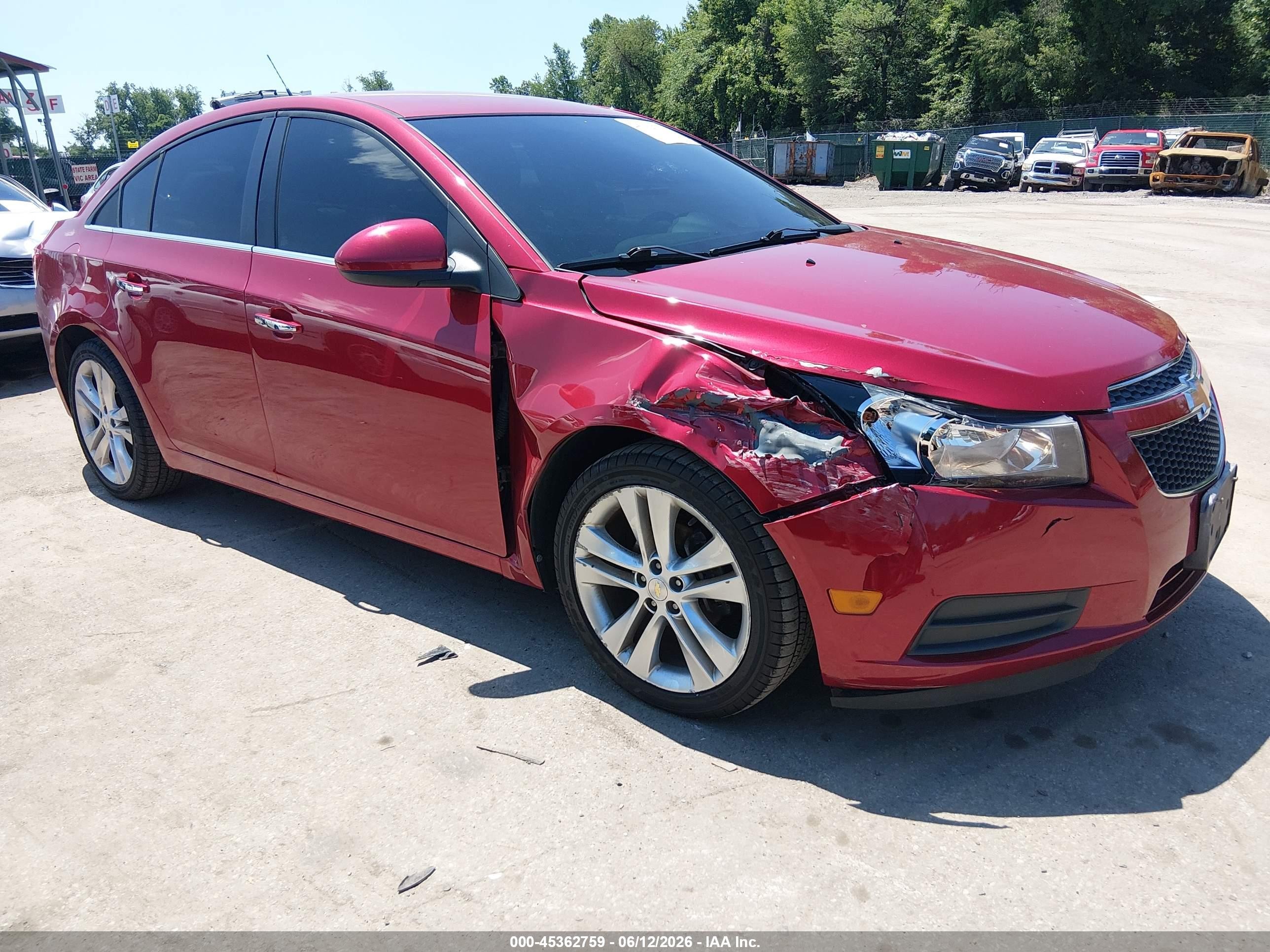 2011 Chevrolet Cruze Ltz Красный vin: 1G1PH5S95B7182040