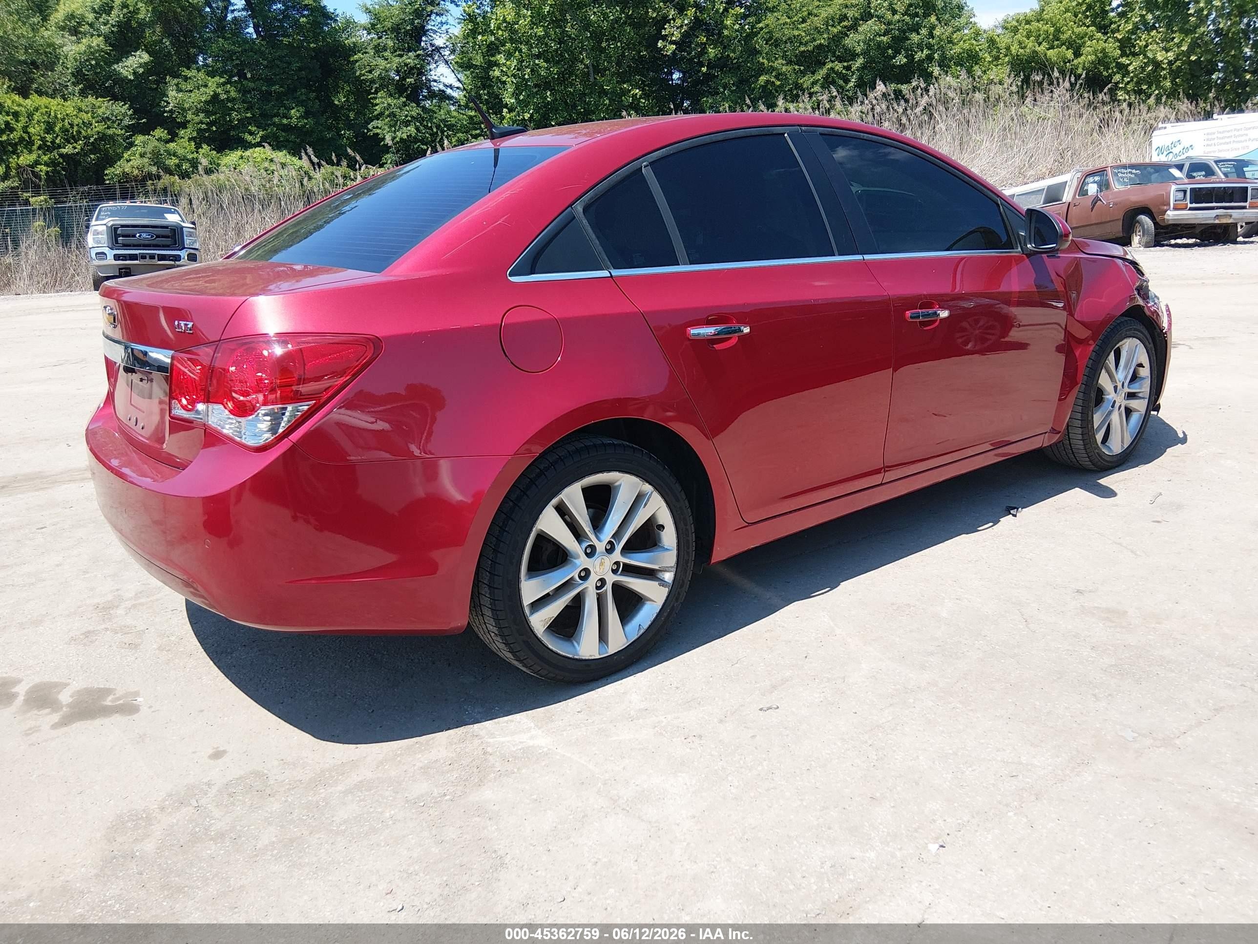 2011 Chevrolet Cruze Ltz Красный vin: 1G1PH5S95B7182040