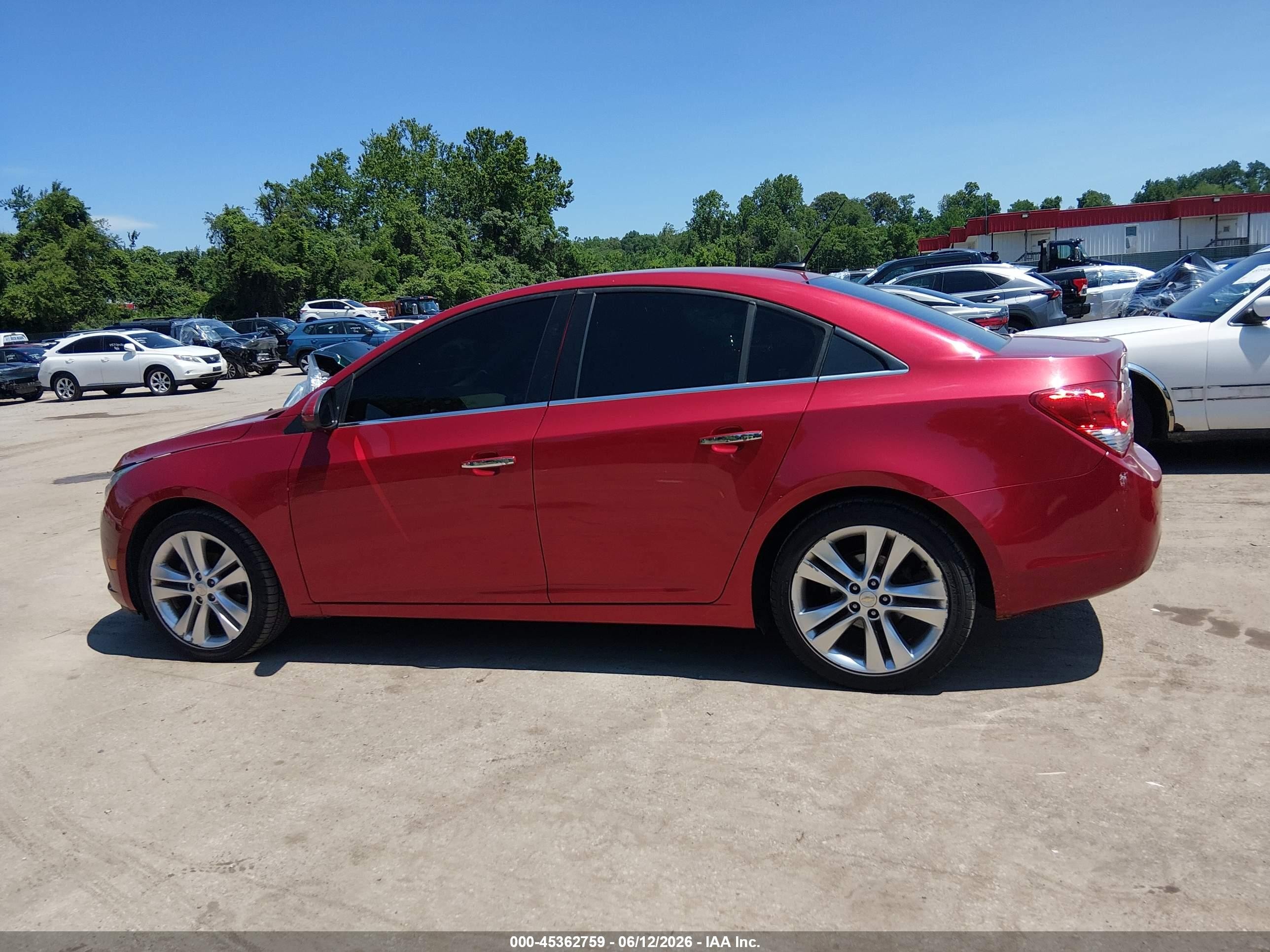 2011 Chevrolet Cruze Ltz Красный vin: 1G1PH5S95B7182040