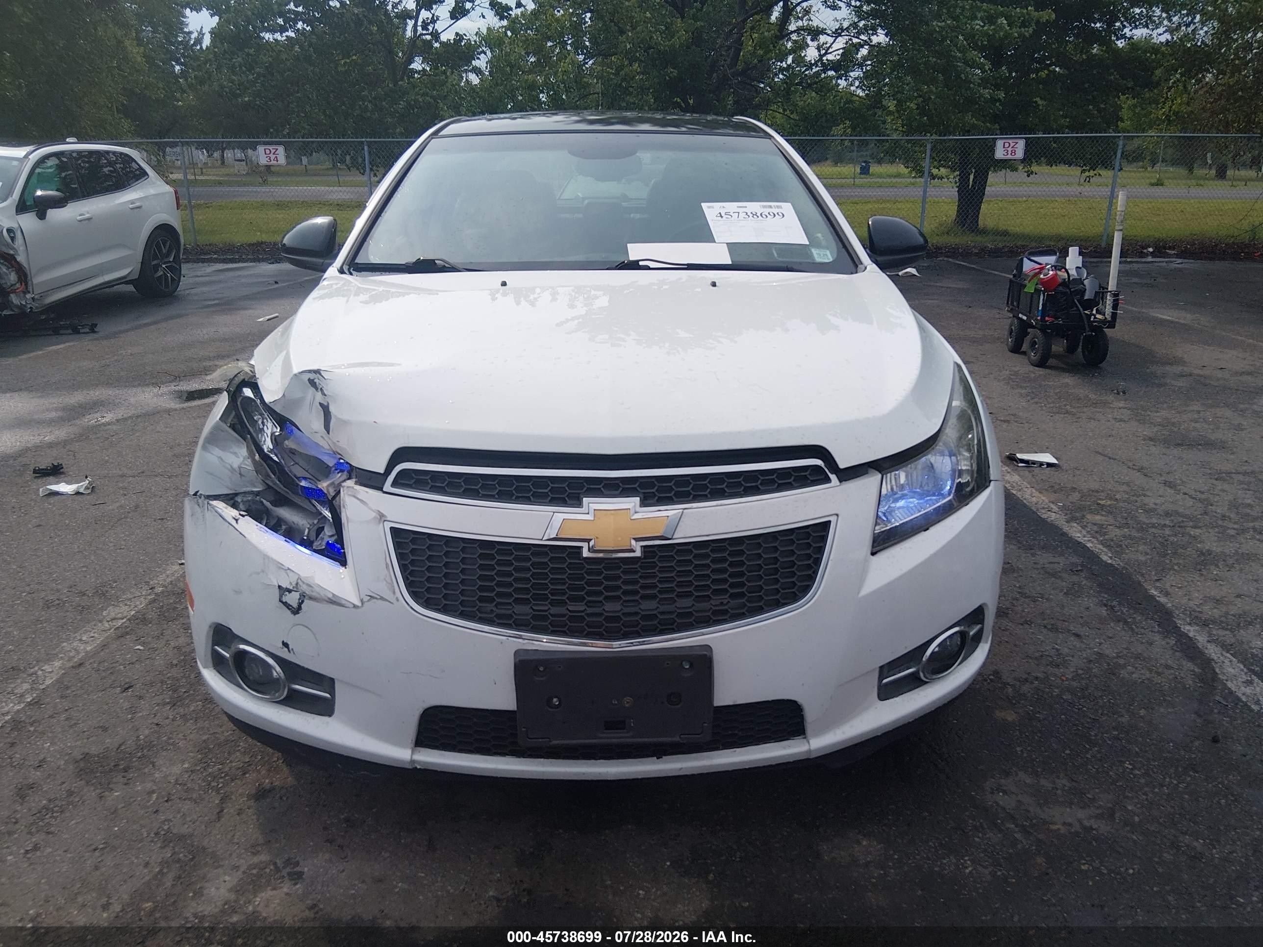 2011 Chevrolet Cruze Ltz White vin: 1G1PH5S97B7143806