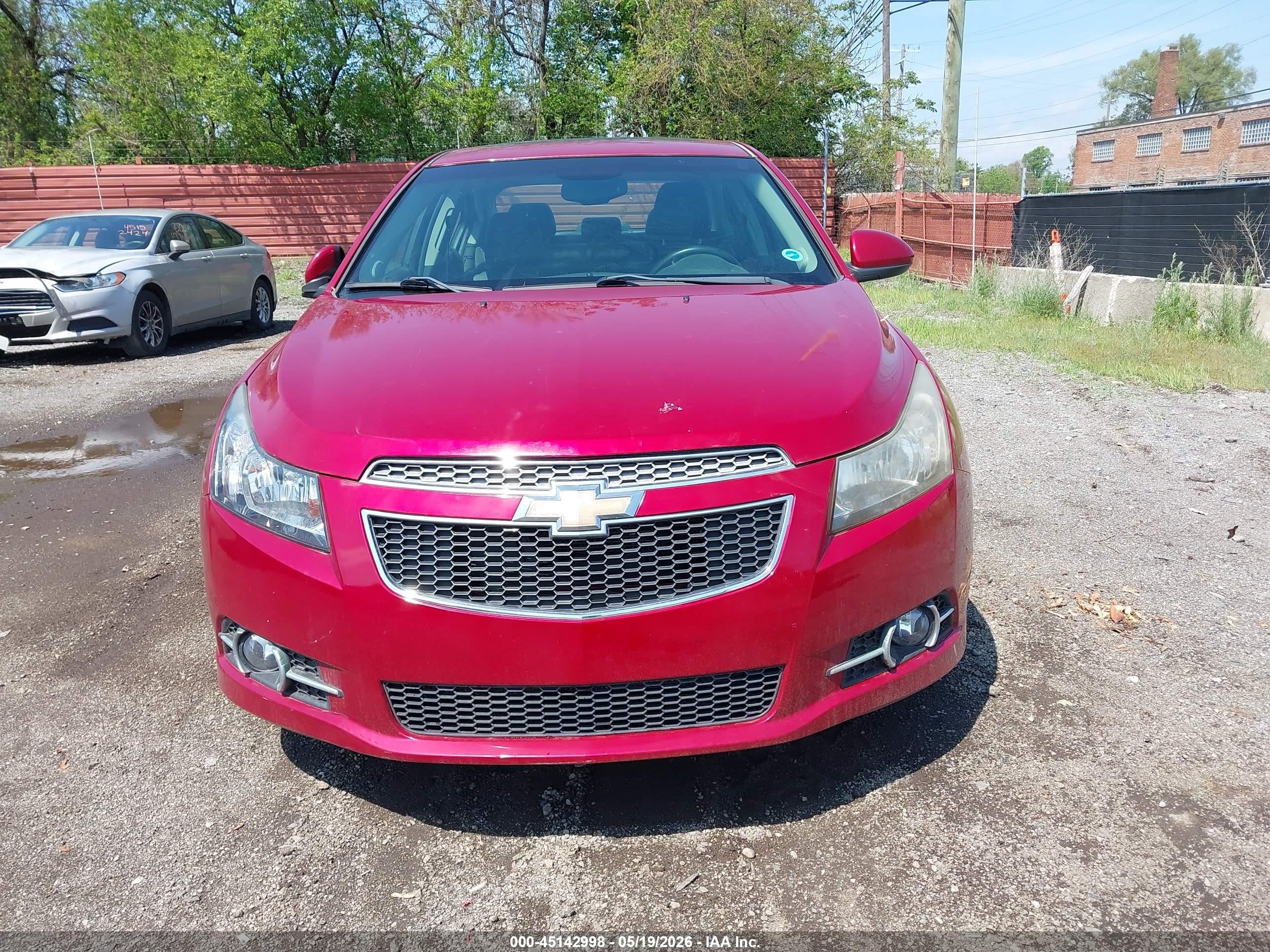 2011 Chevrolet Cruze Ltz Red vin: 1G1PH5S97B7162193