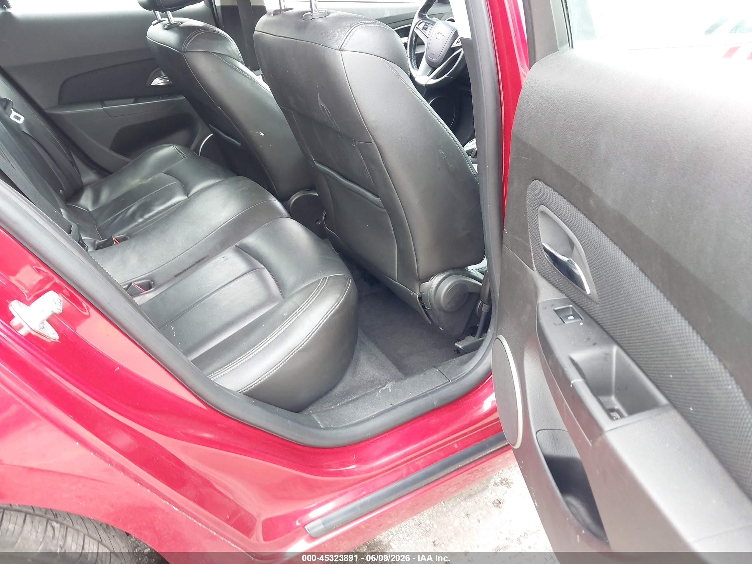 2011 Chevrolet Cruze Ltz Red vin: 1G1PH5S97B7188308