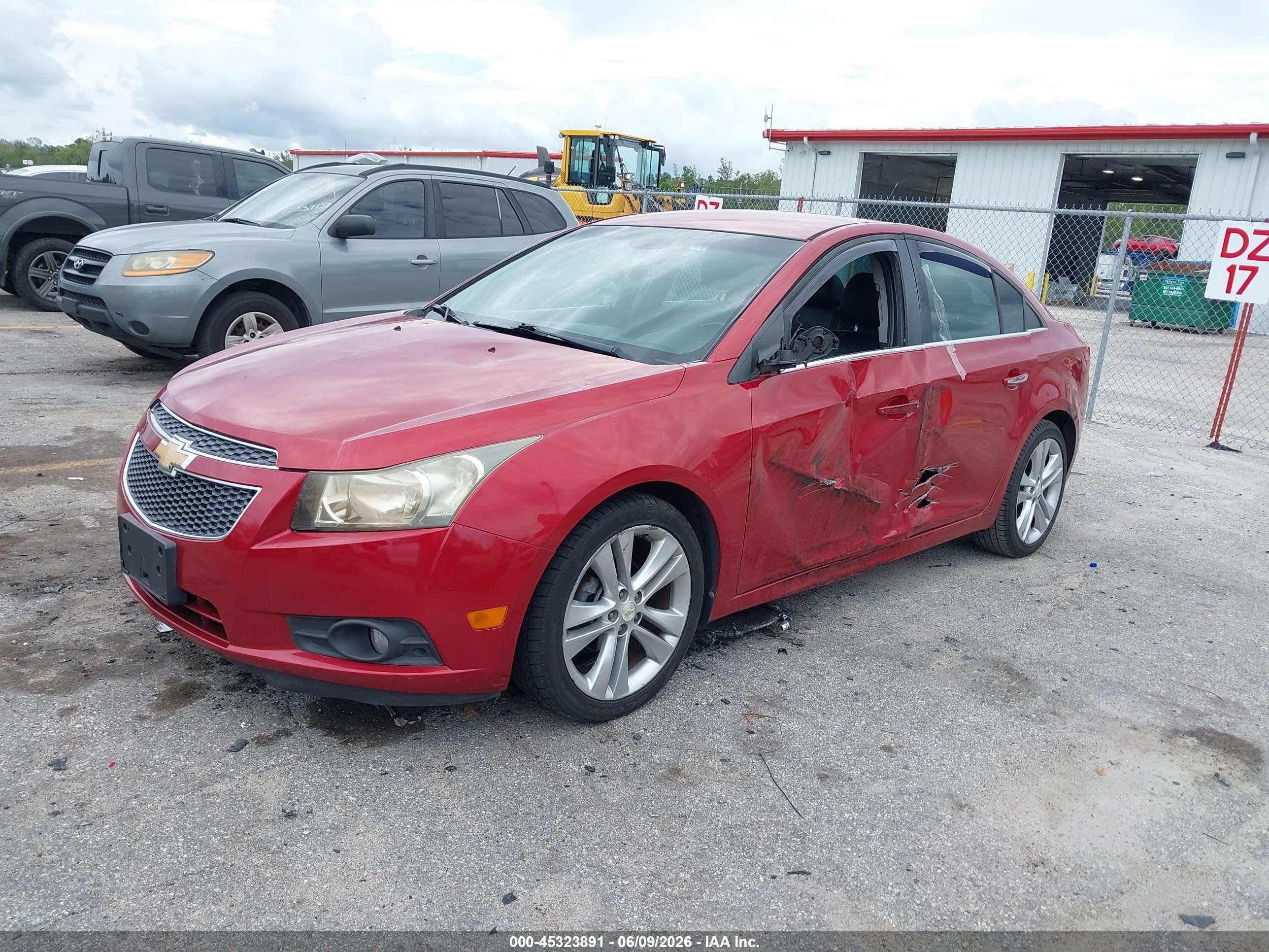 2011 Chevrolet Cruze Ltz Red vin: 1G1PH5S97B7188308