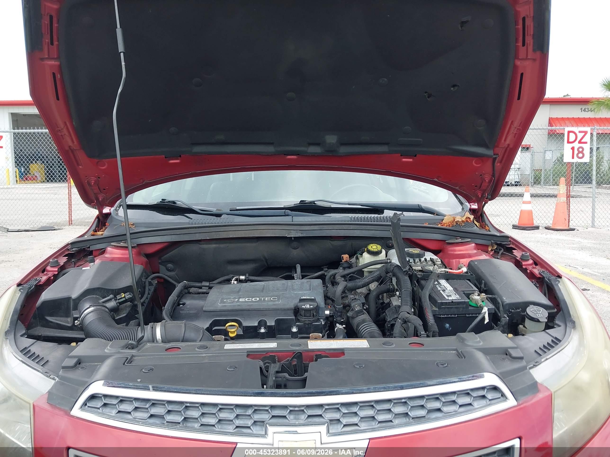 2011 Chevrolet Cruze Ltz Red vin: 1G1PH5S97B7188308