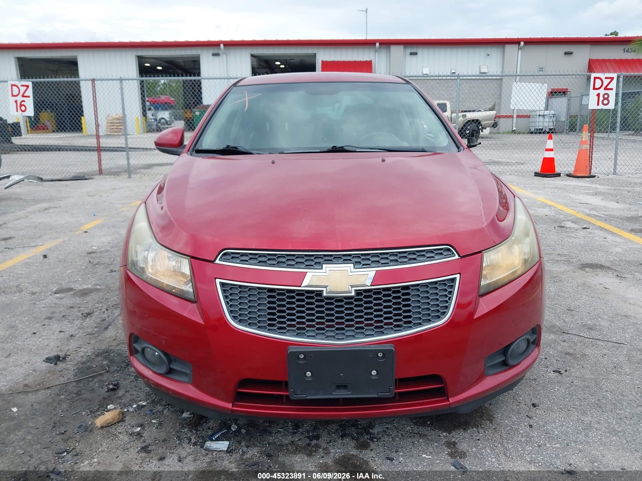 2011 Chevrolet Cruze Ltz Red vin: 1G1PH5S97B7188308
