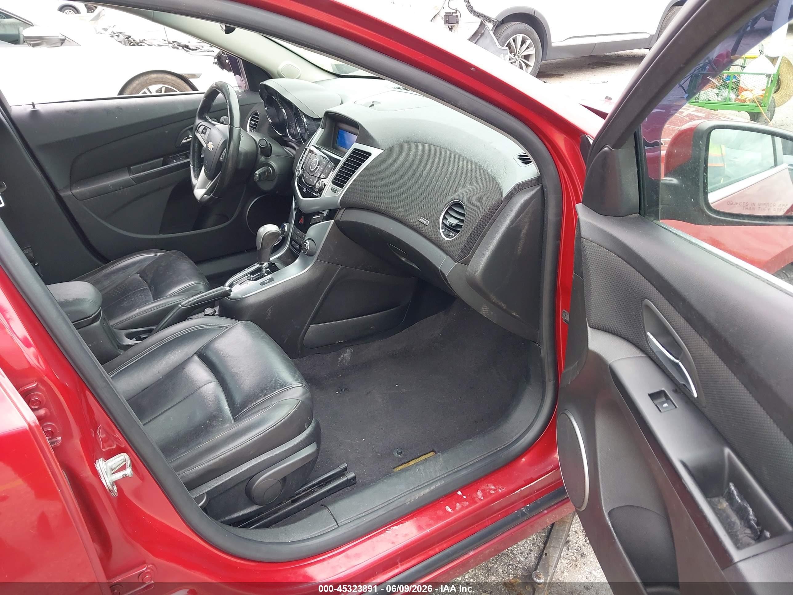 2011 Chevrolet Cruze Ltz Red vin: 1G1PH5S97B7188308