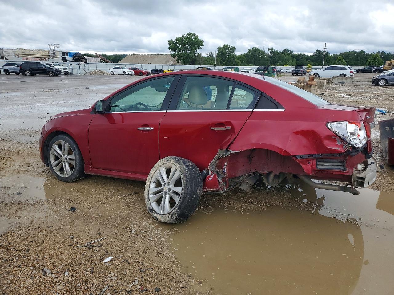 2011 Chevrolet Cruze Ltz Red vin: 1G1PH5S97B7223784