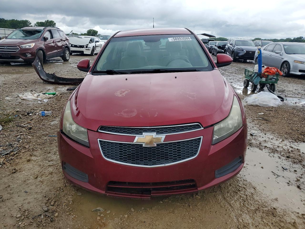 2011 Chevrolet Cruze Ltz Red vin: 1G1PH5S97B7223784
