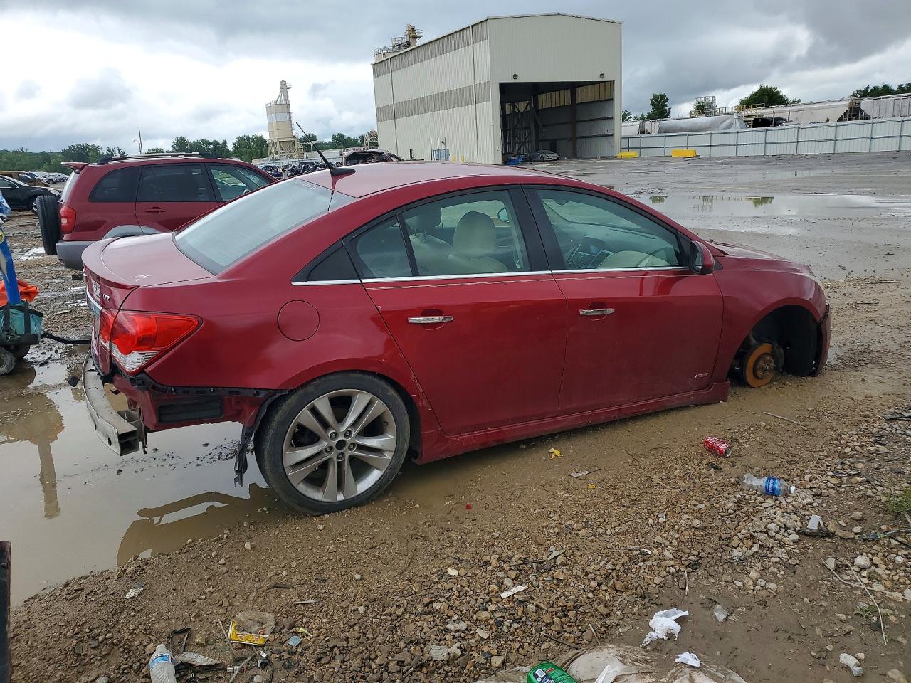 2011 Chevrolet Cruze Ltz Red vin: 1G1PH5S97B7223784
