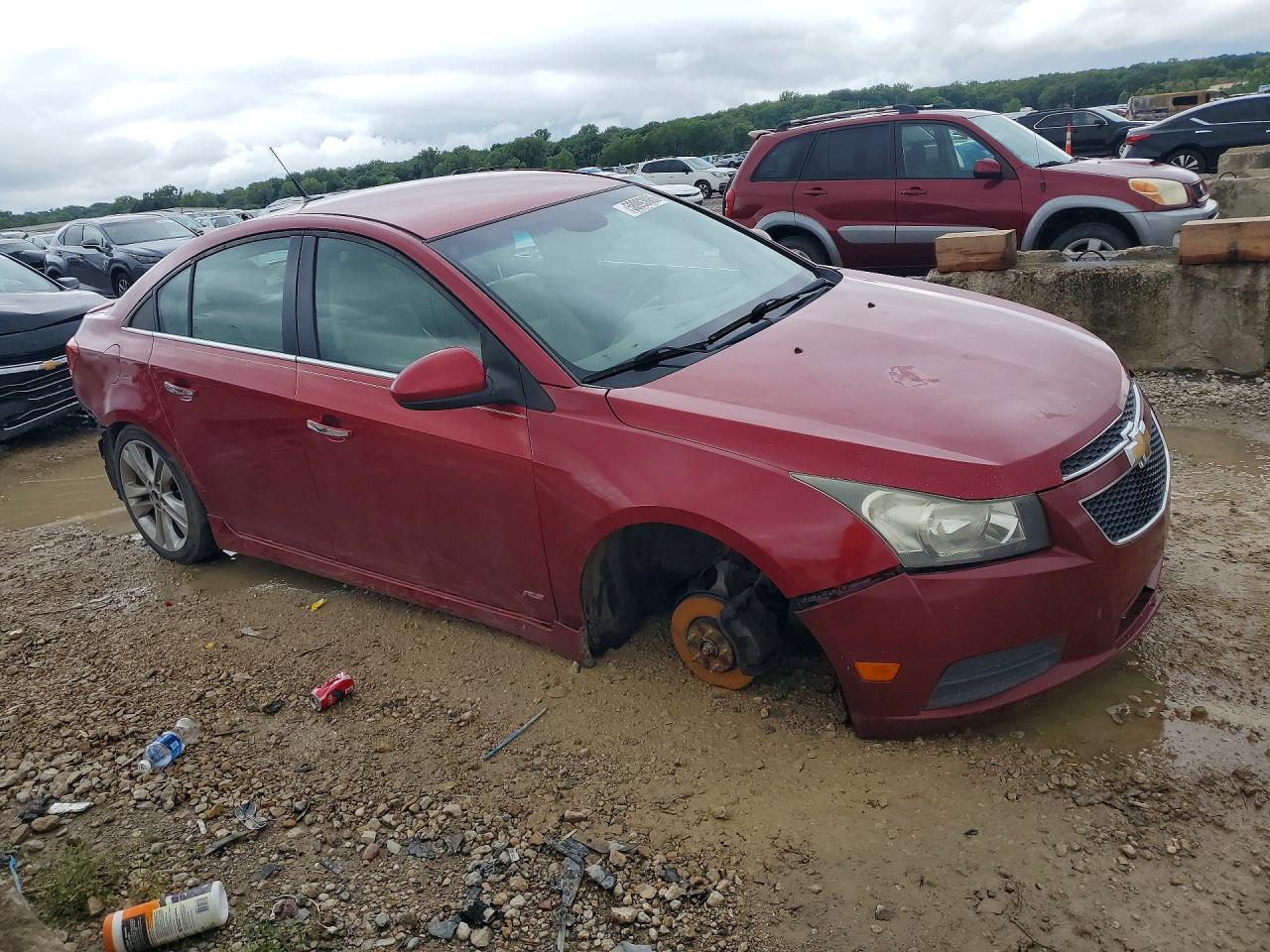 2011 Chevrolet Cruze Ltz Red vin: 1G1PH5S97B7223784