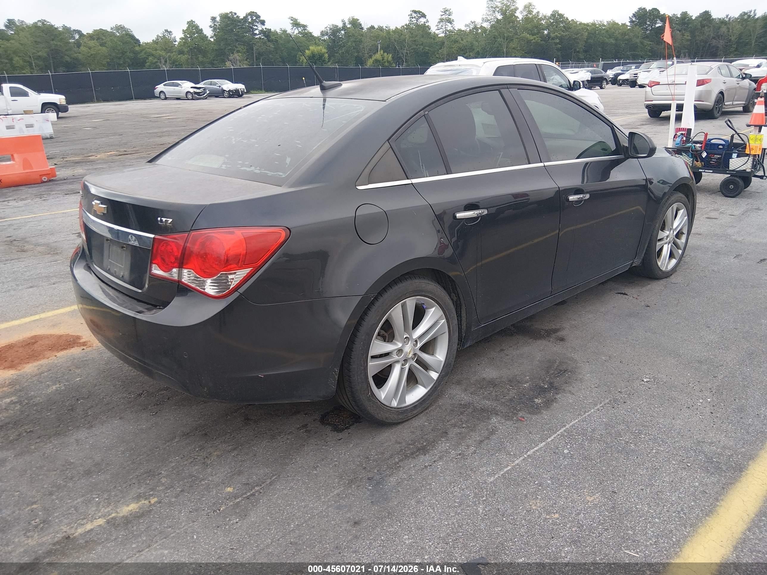 2011 Chevrolet Cruze Ltz Черный vin: 1G1PH5S98B7110054