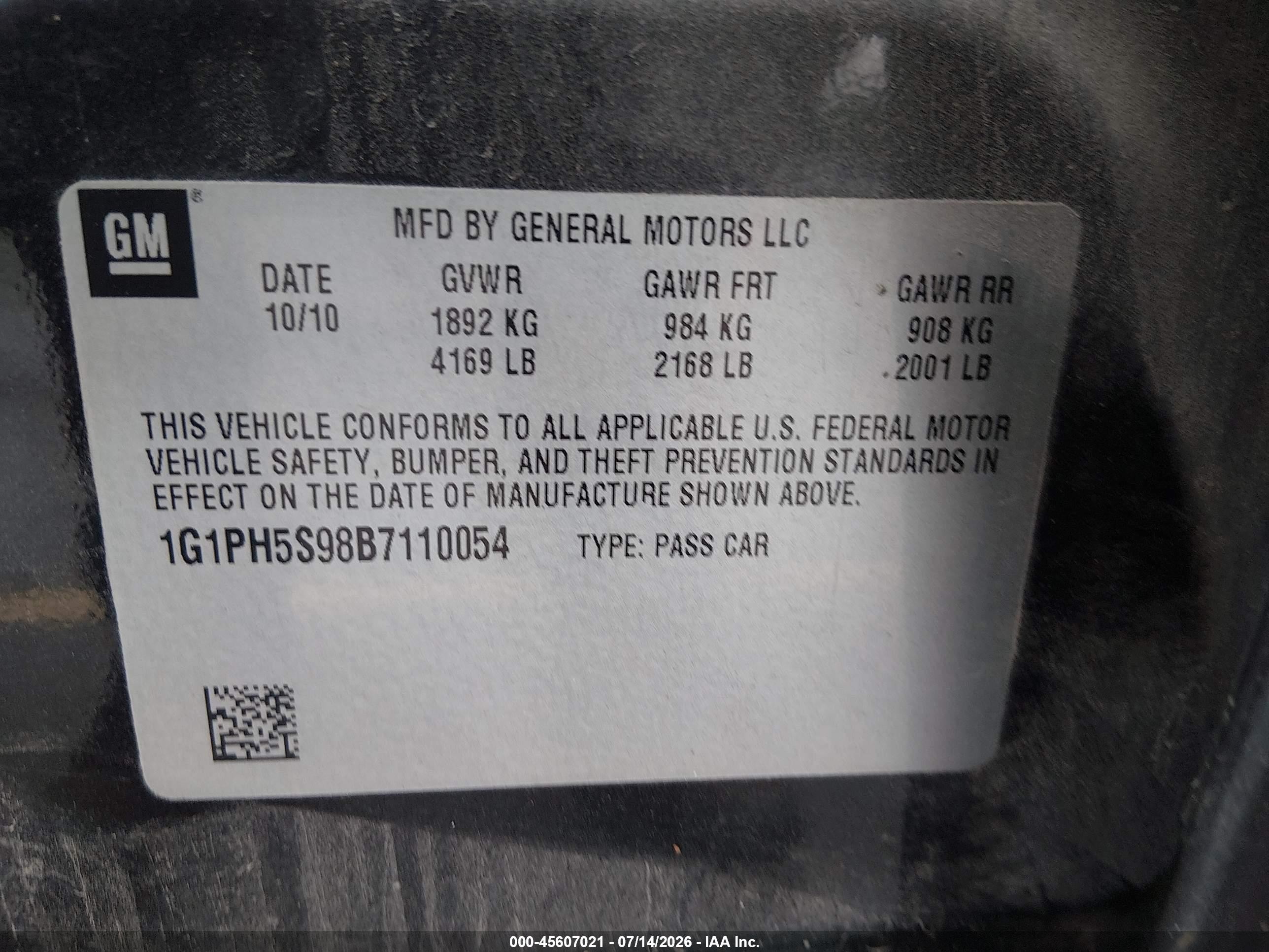 2011 Chevrolet Cruze Ltz Черный vin: 1G1PH5S98B7110054