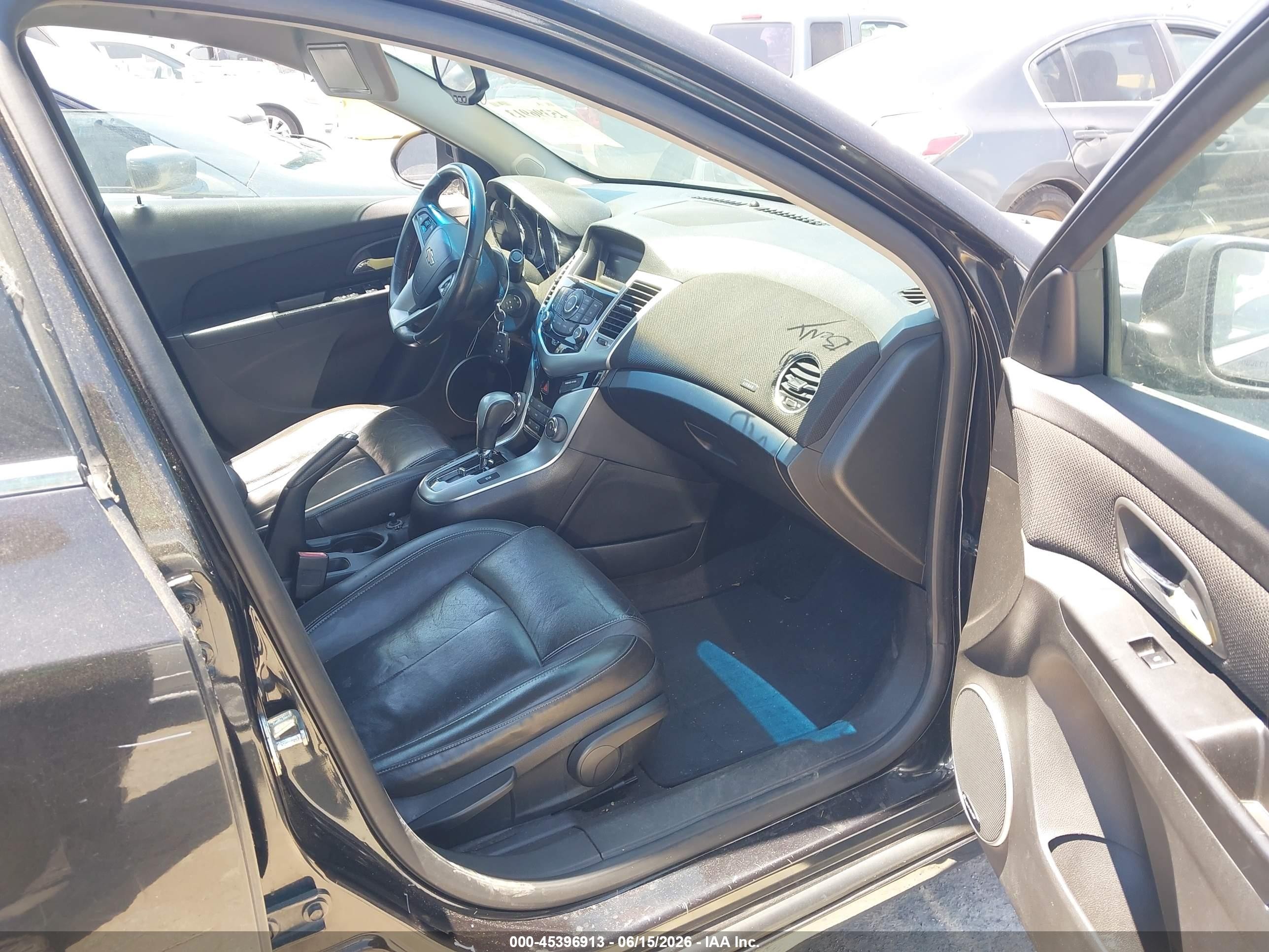 2011 Chevrolet Cruze Ltz Black vin: 1G1PH5S98B7182713