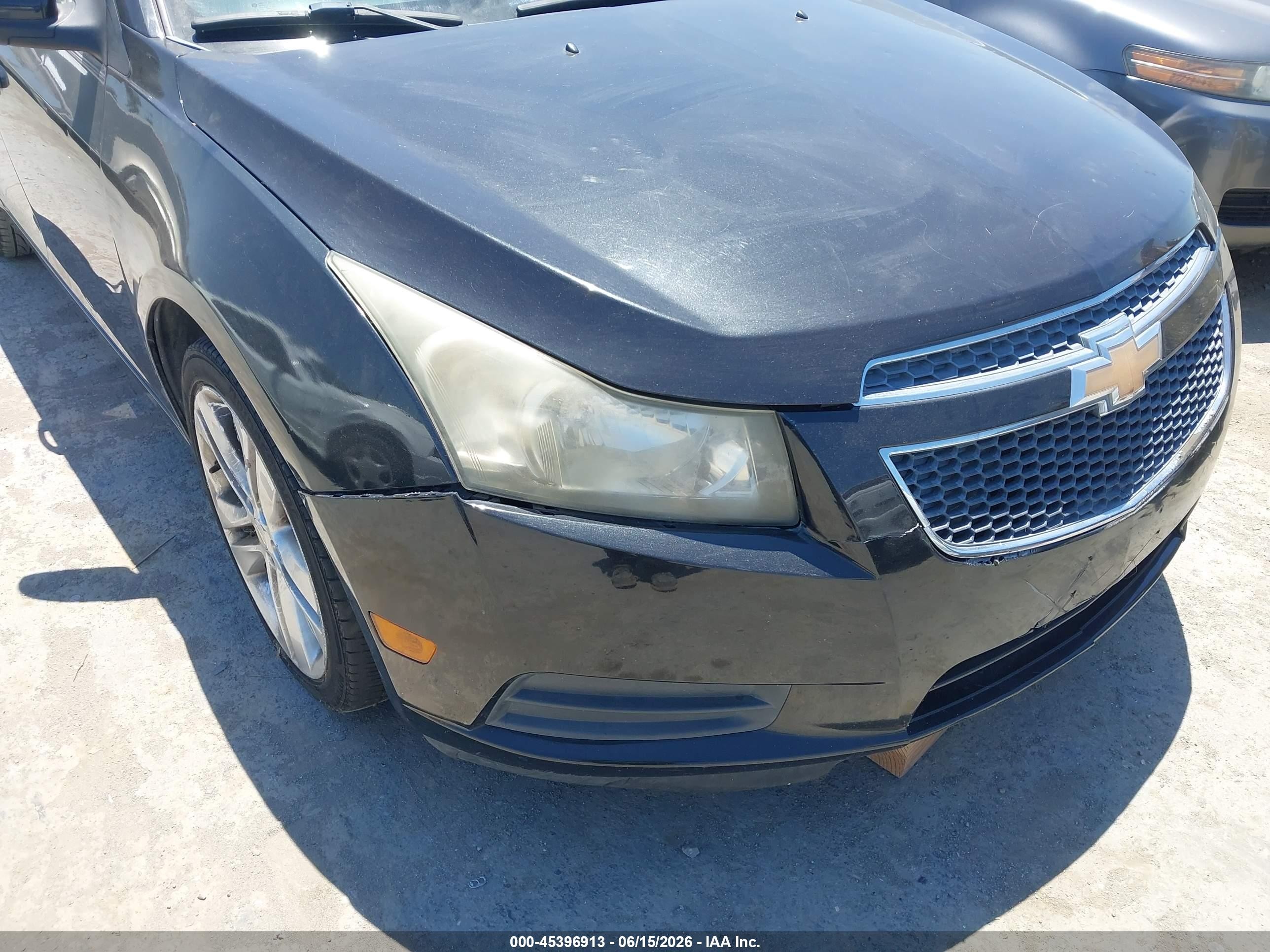 2011 Chevrolet Cruze Ltz Black vin: 1G1PH5S98B7182713