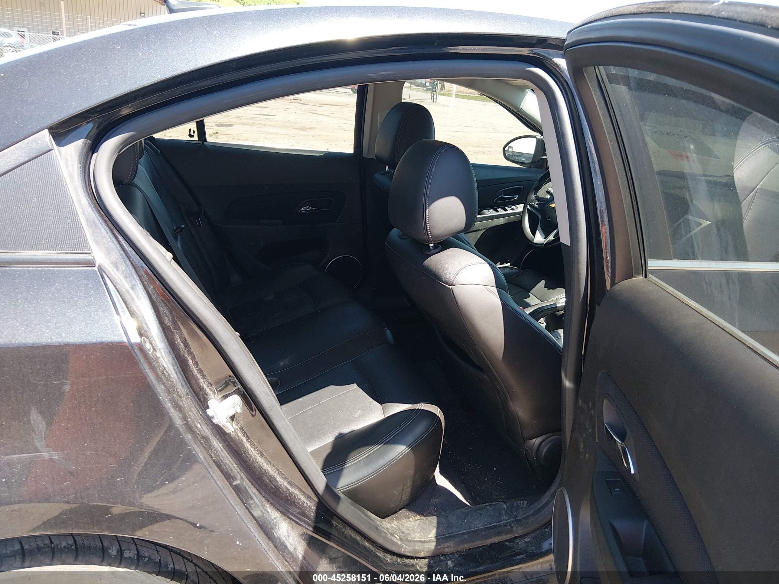 2011 Chevrolet Cruze Ltz Black vin: 1G1PH5S98B7202927