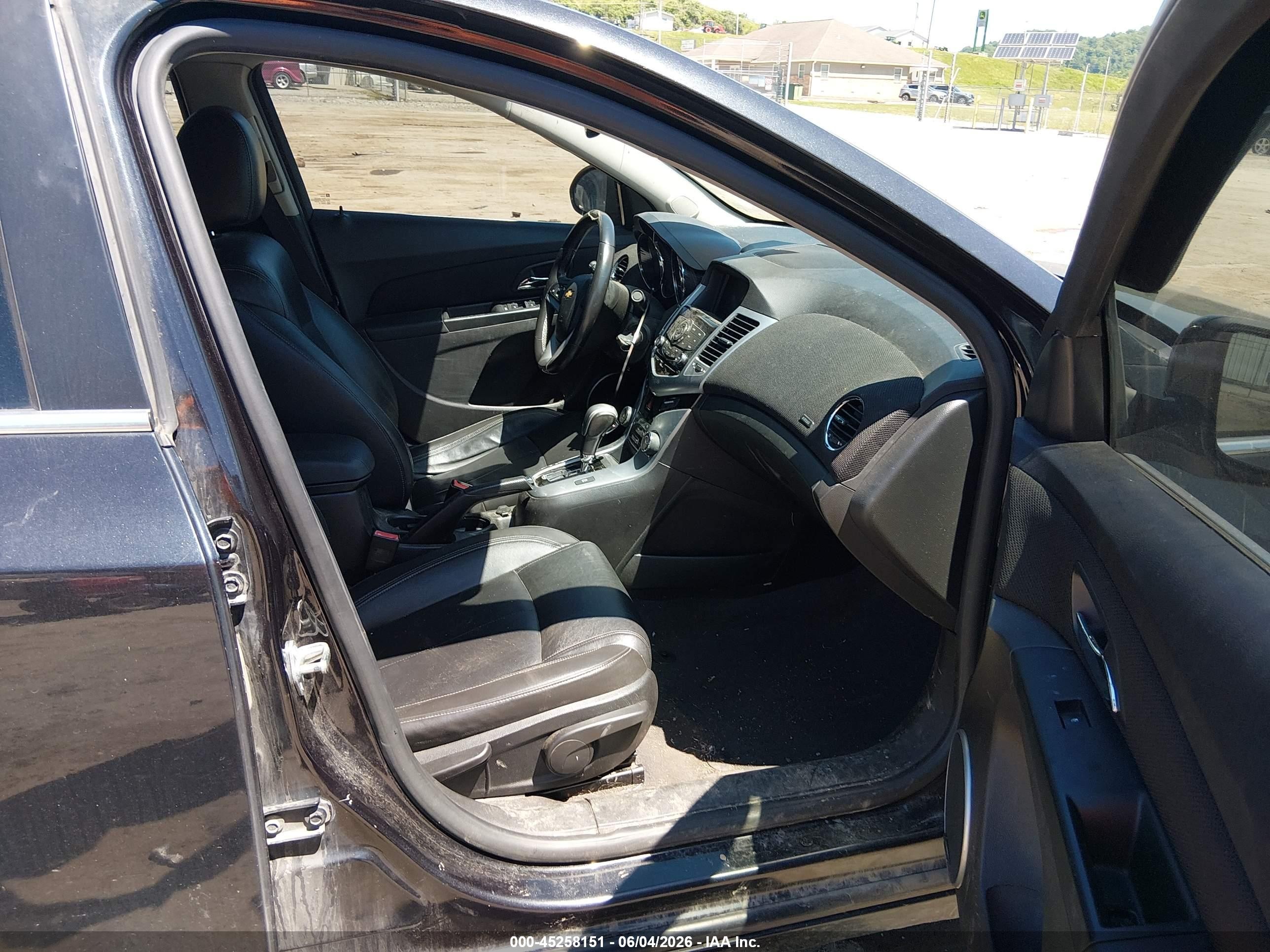2011 Chevrolet Cruze Ltz Black vin: 1G1PH5S98B7202927